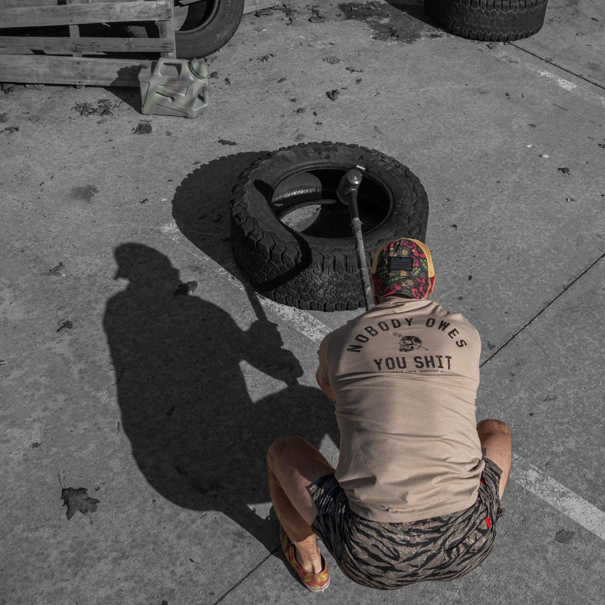 Nobody Owes You Shit Skull Men's T-Shirt - Combat Iron Apparel Co.
