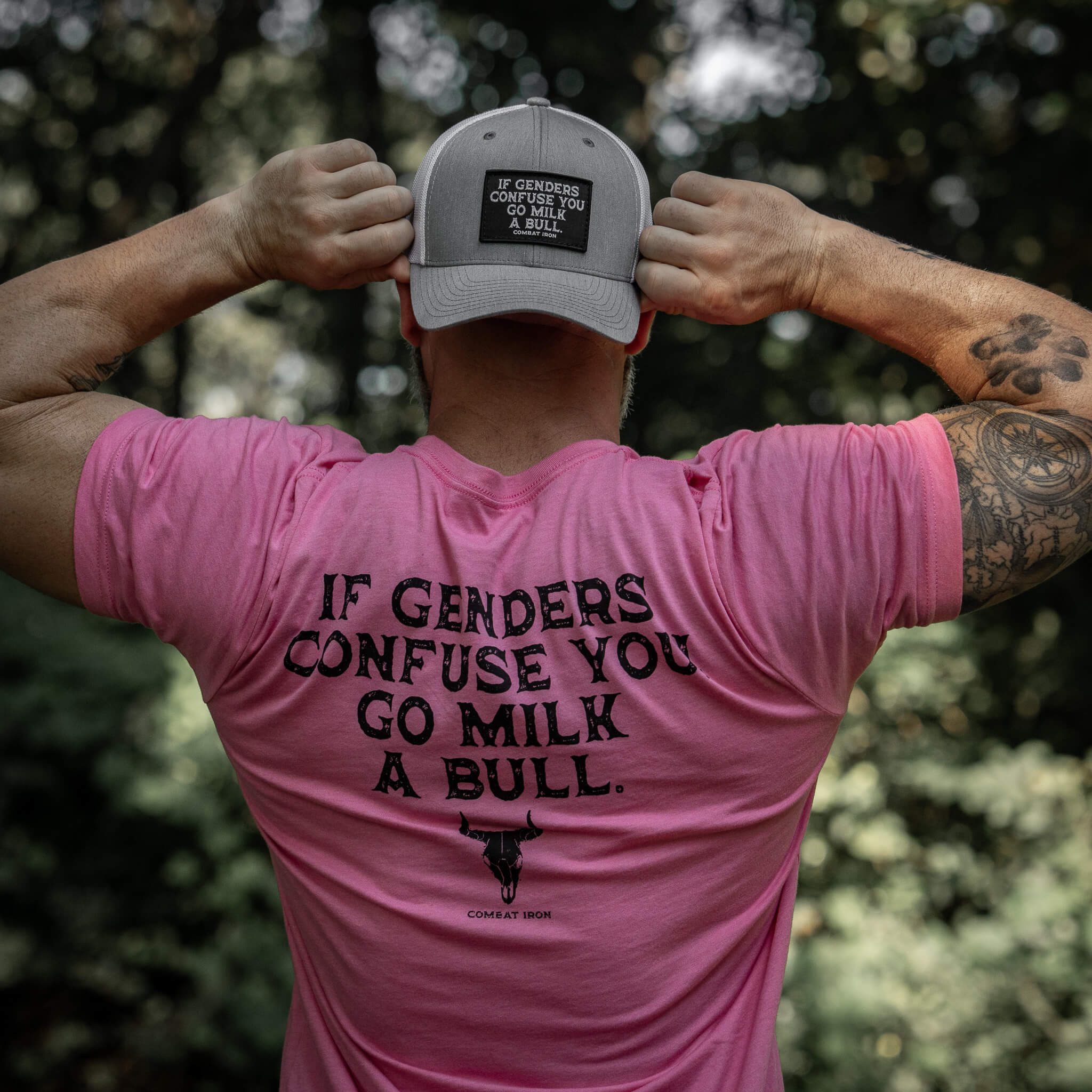 If Genders Confuse You, Go Milk a Bull Men's T-Shirt - Combat Iron Apparel Co.