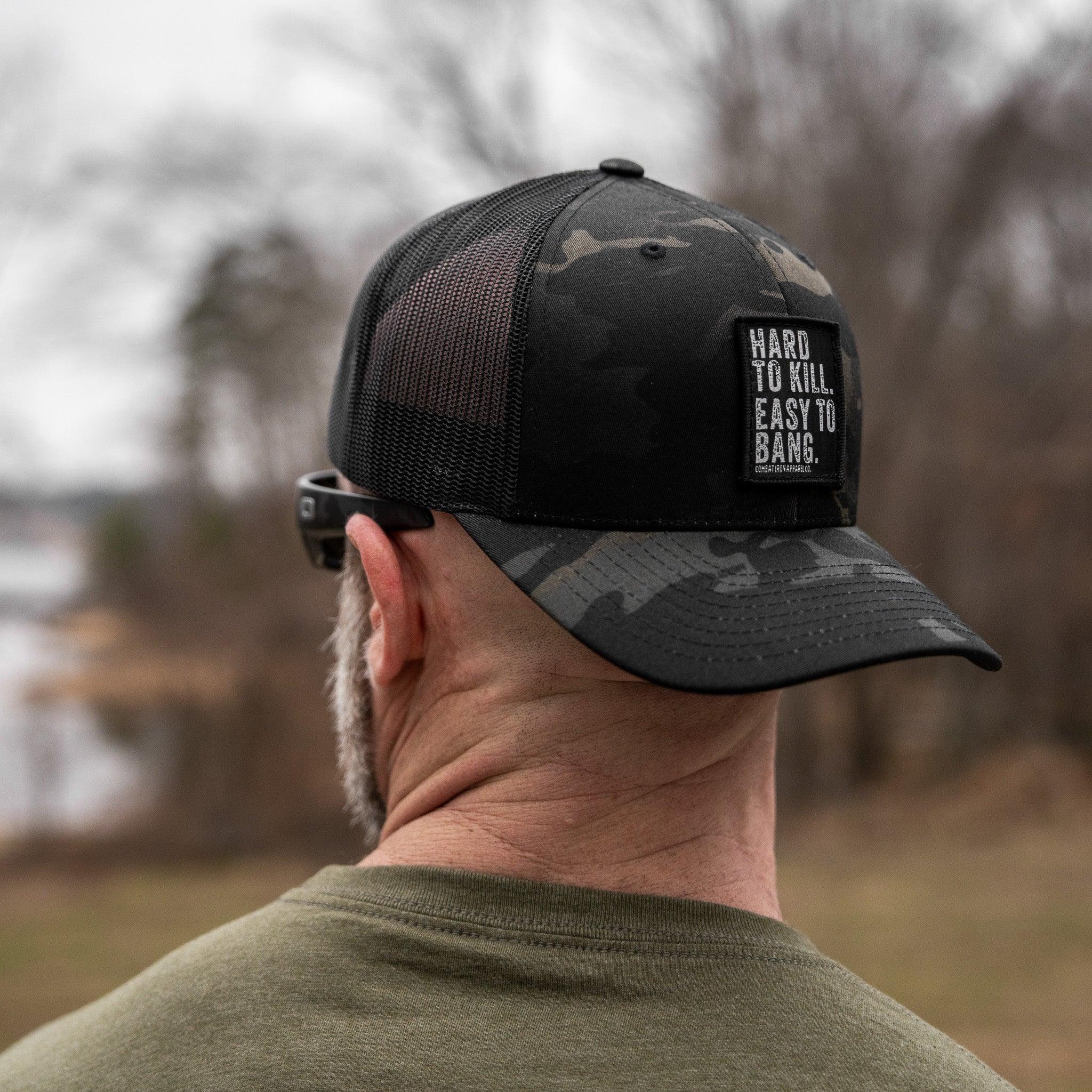 Hard to Kill. Easy to Bang. Patch Snapback Hat - Combat Iron Apparel Co.