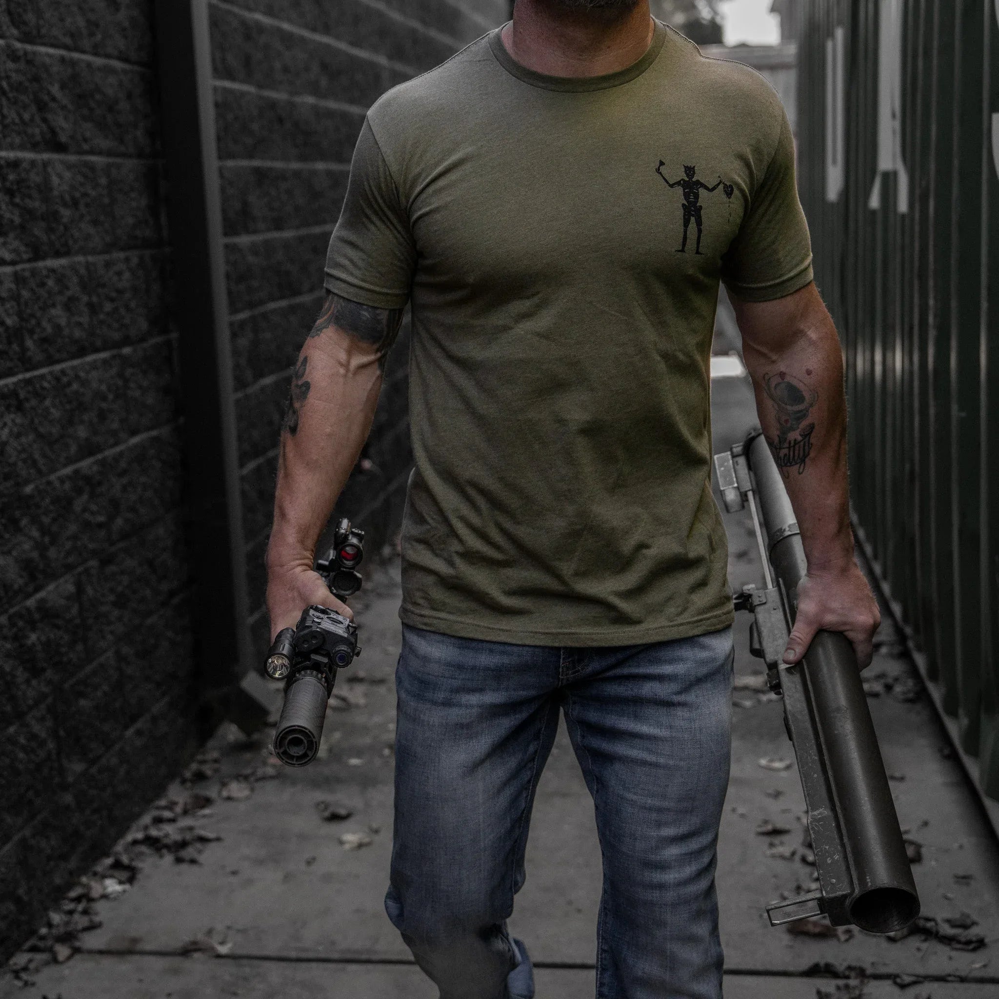 No Weak Shit Men's T-Shirt - Combat Iron Apparel Co.