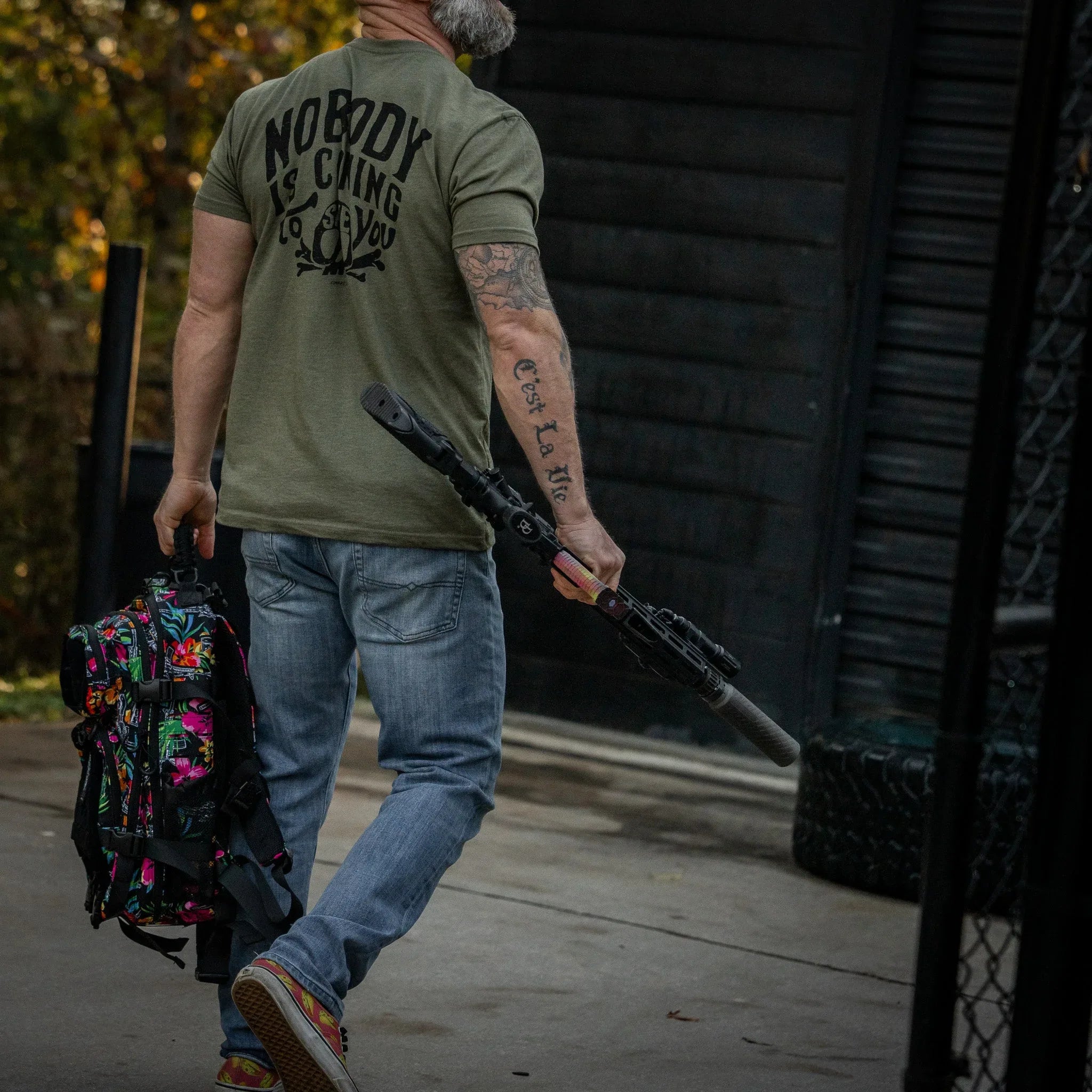 Nobody Is Coming To Save You Skull Men's T-Shirt - Combat Iron Apparel Co.