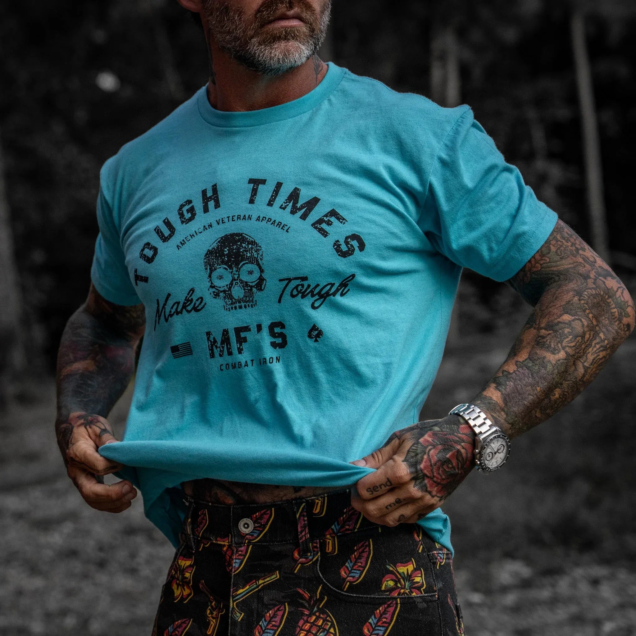 Tough Times Make Tough MF's Men's T-Shirt - Combat Iron Apparel Co.