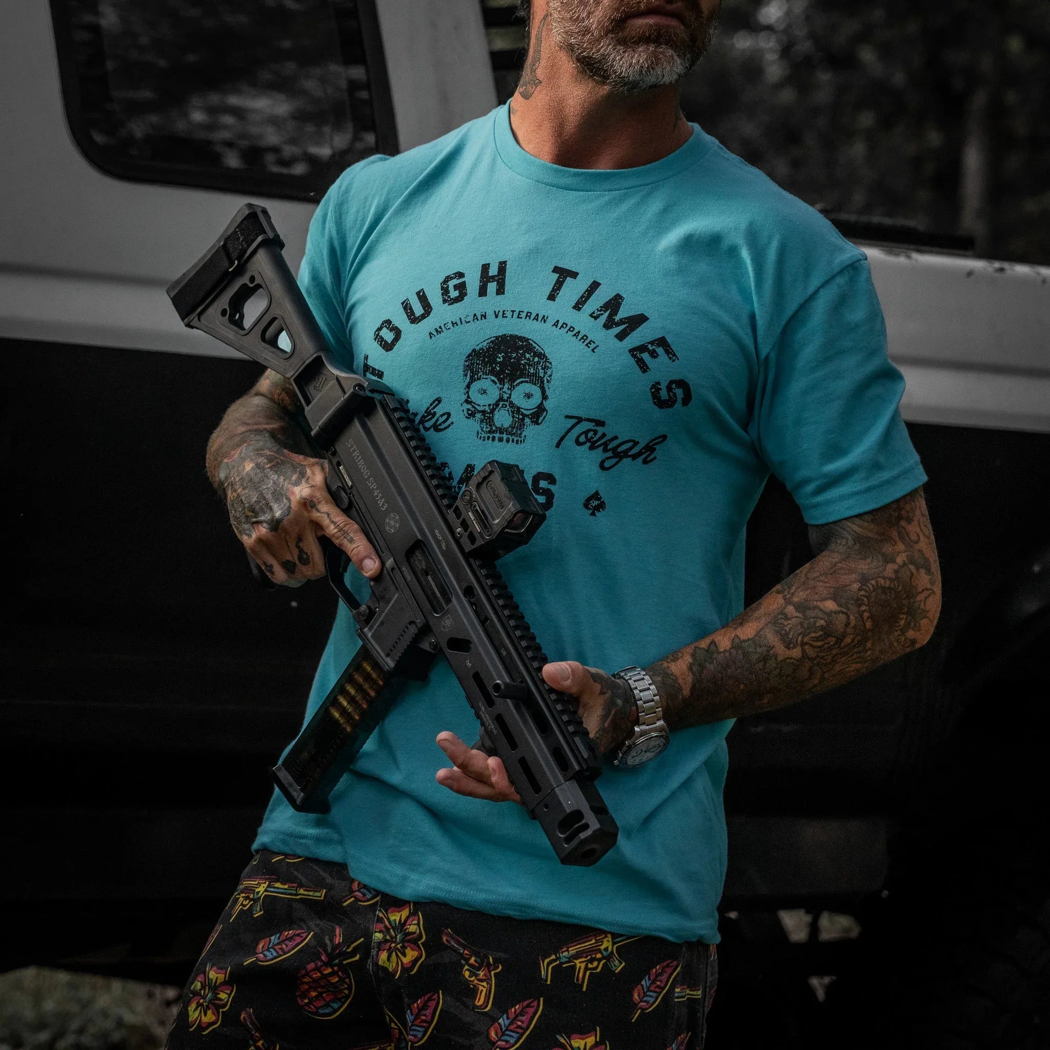 Tough Times Make Tough MF's Men's T-Shirt - Combat Iron Apparel Co.