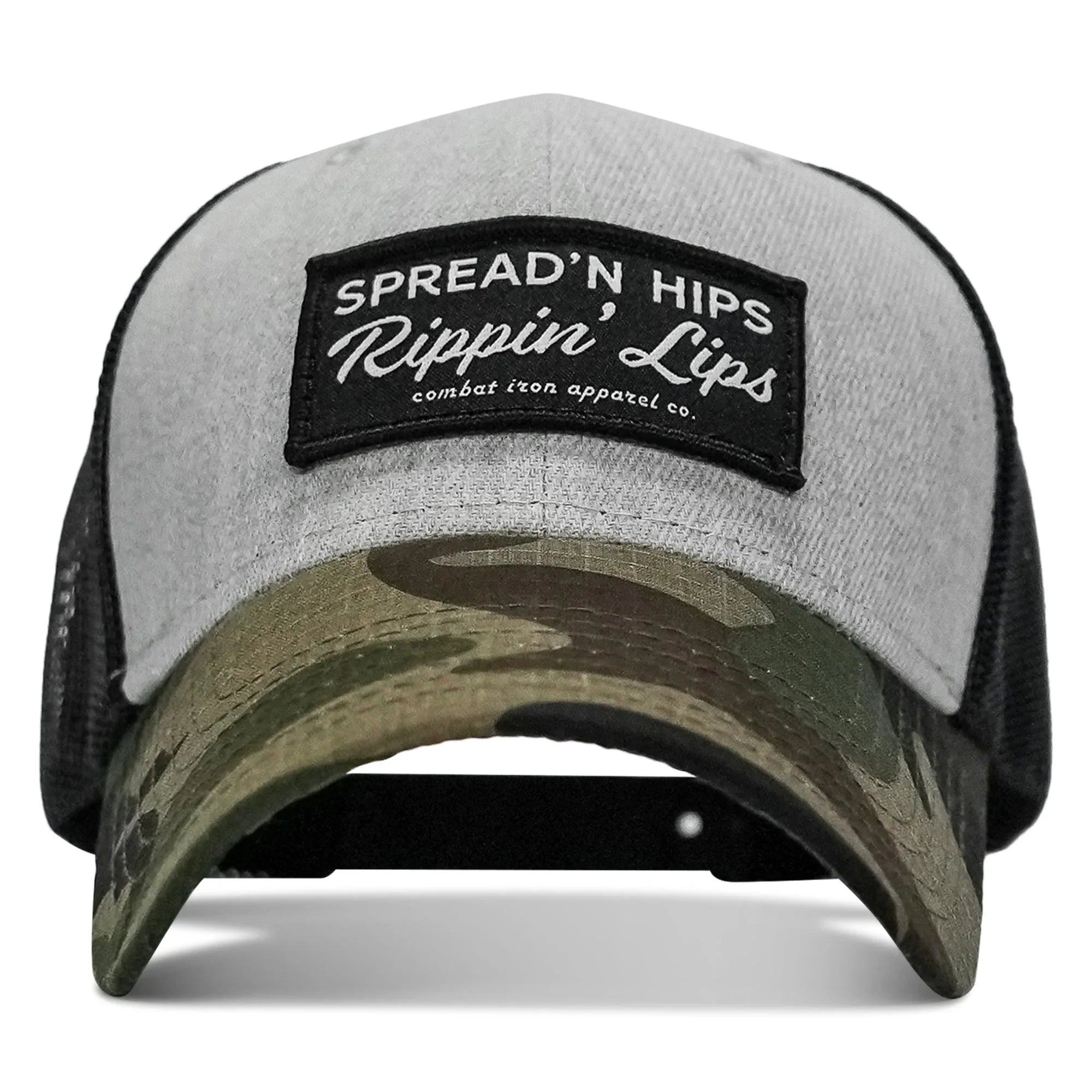 Spreadin' Hips Rippin' Lips Patch Snapback - Combat Iron Apparel Co.