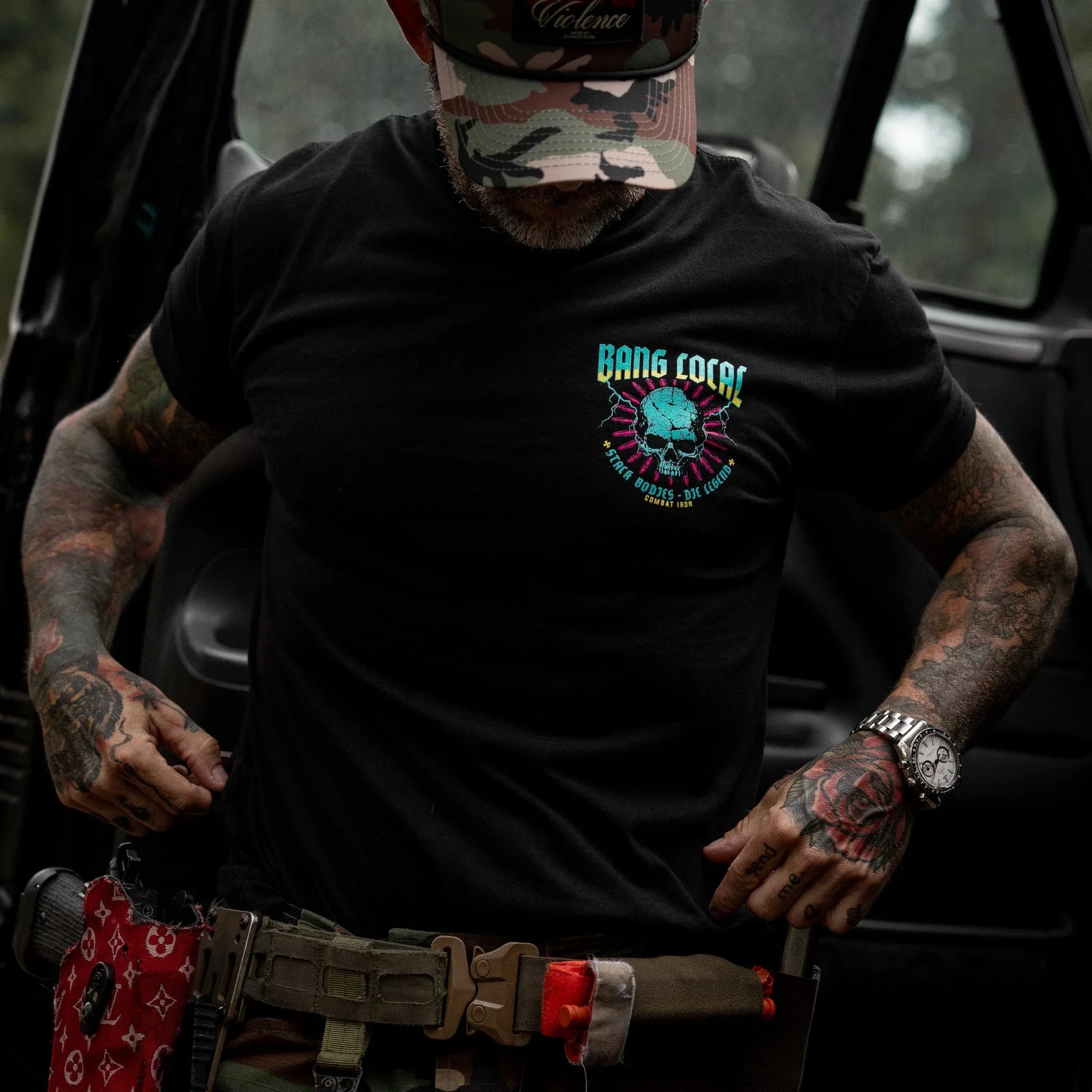 Bang Local. Stack Bodies Men's T-Shirt - Combat Iron Apparel Co.