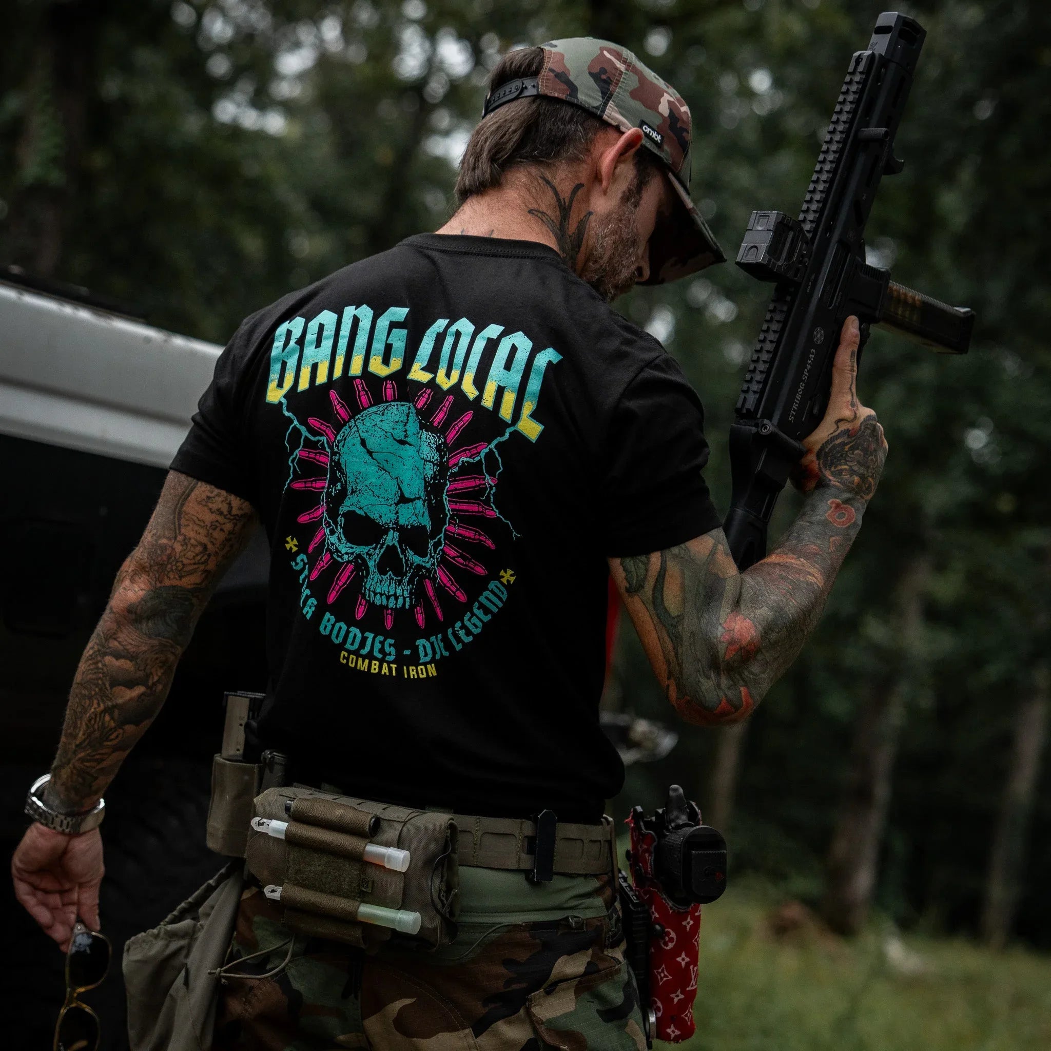 Bang Local. Stack Bodies Men's T-Shirt - Combat Iron Apparel Co.
