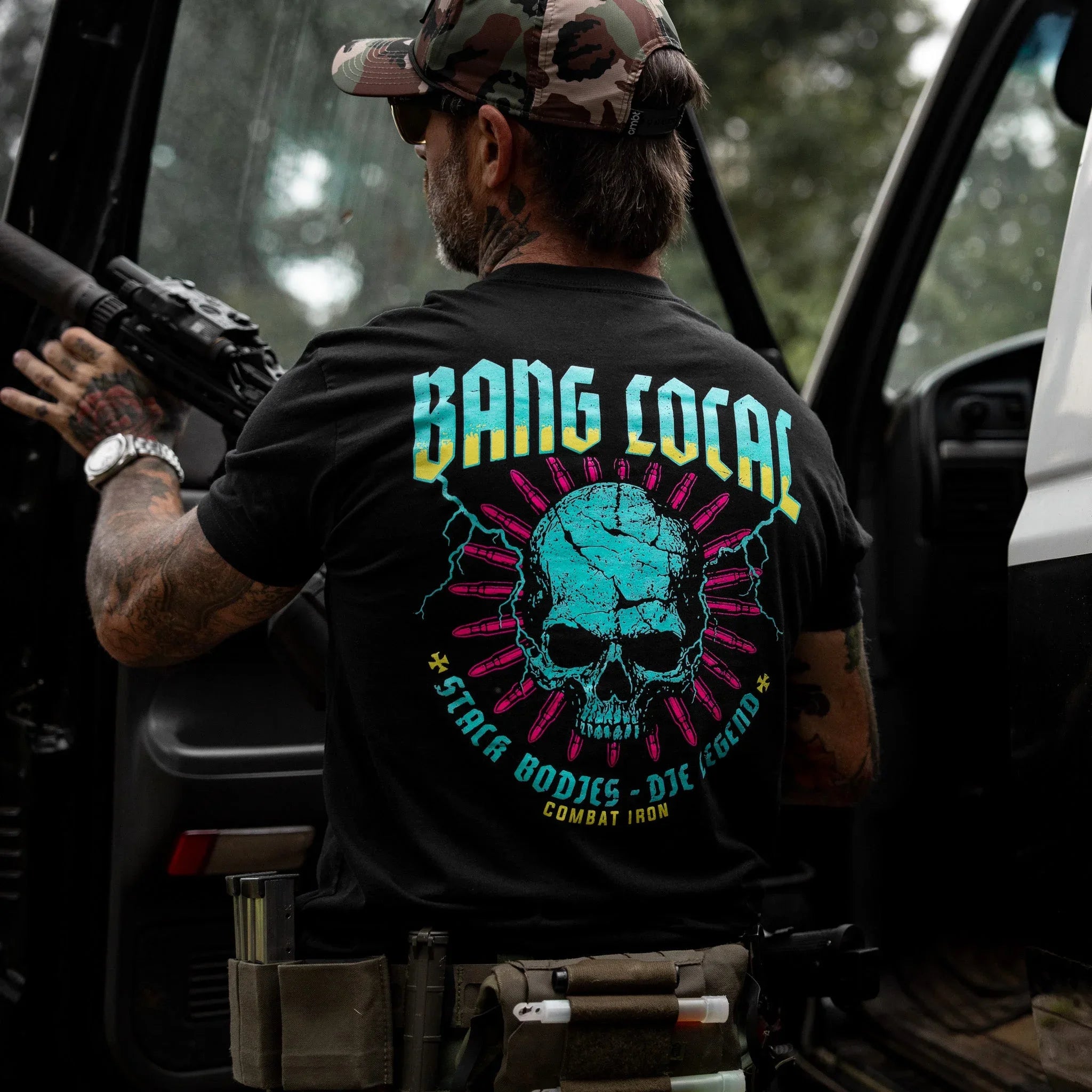 Bang Local. Stack Bodies Men's T-Shirt - Combat Iron Apparel Co.
