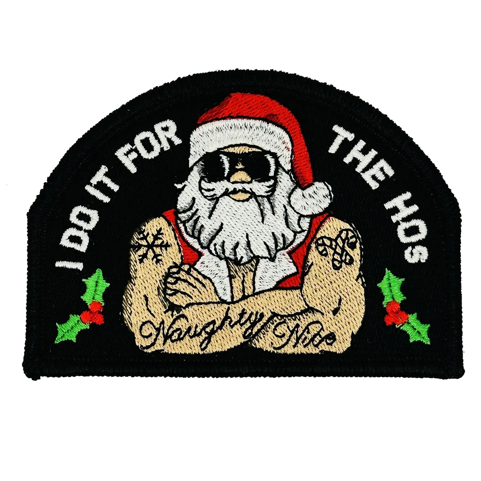 December 2023 POTM - I DO IT FOR THE HOs - Jacked Santa Christmas Patch
