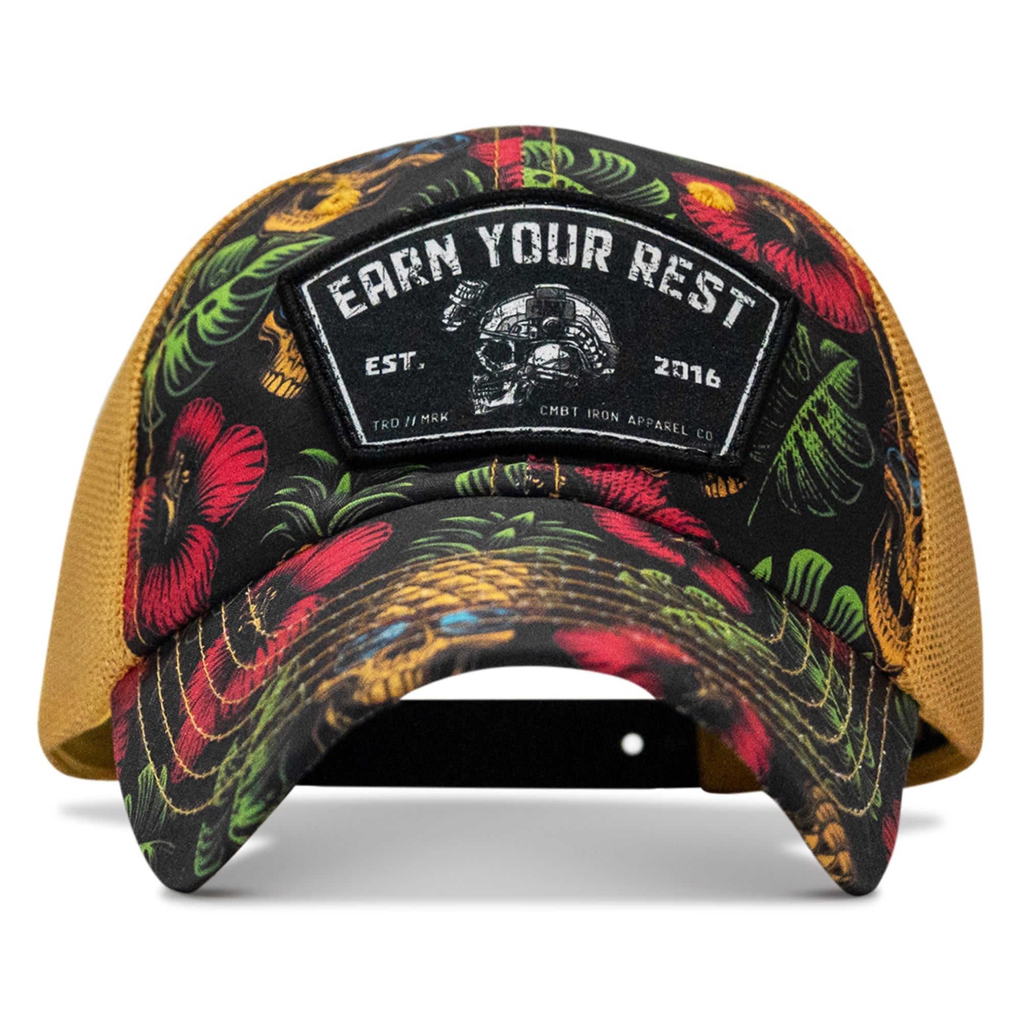 Earn Your Rest Patch Tactical Ripstop Mesh Snapback Hat - Combat Iron Apparel Co.