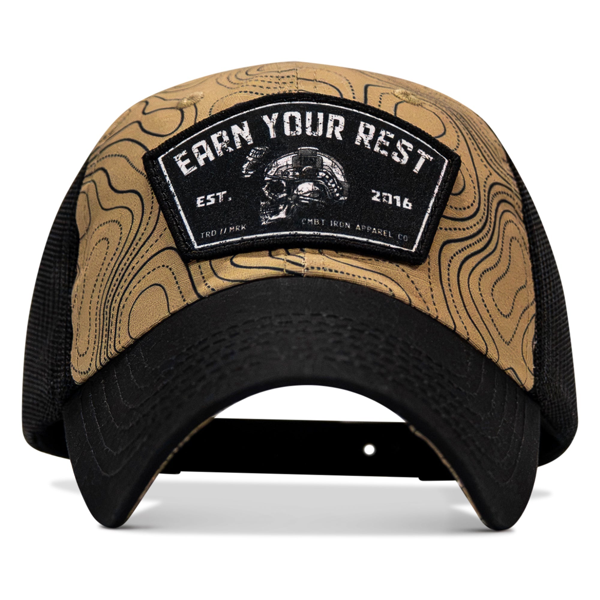 Earn Your Rest Patch Tactical Ripstop Mesh Snapback Hat - Combat Iron Apparel Co.