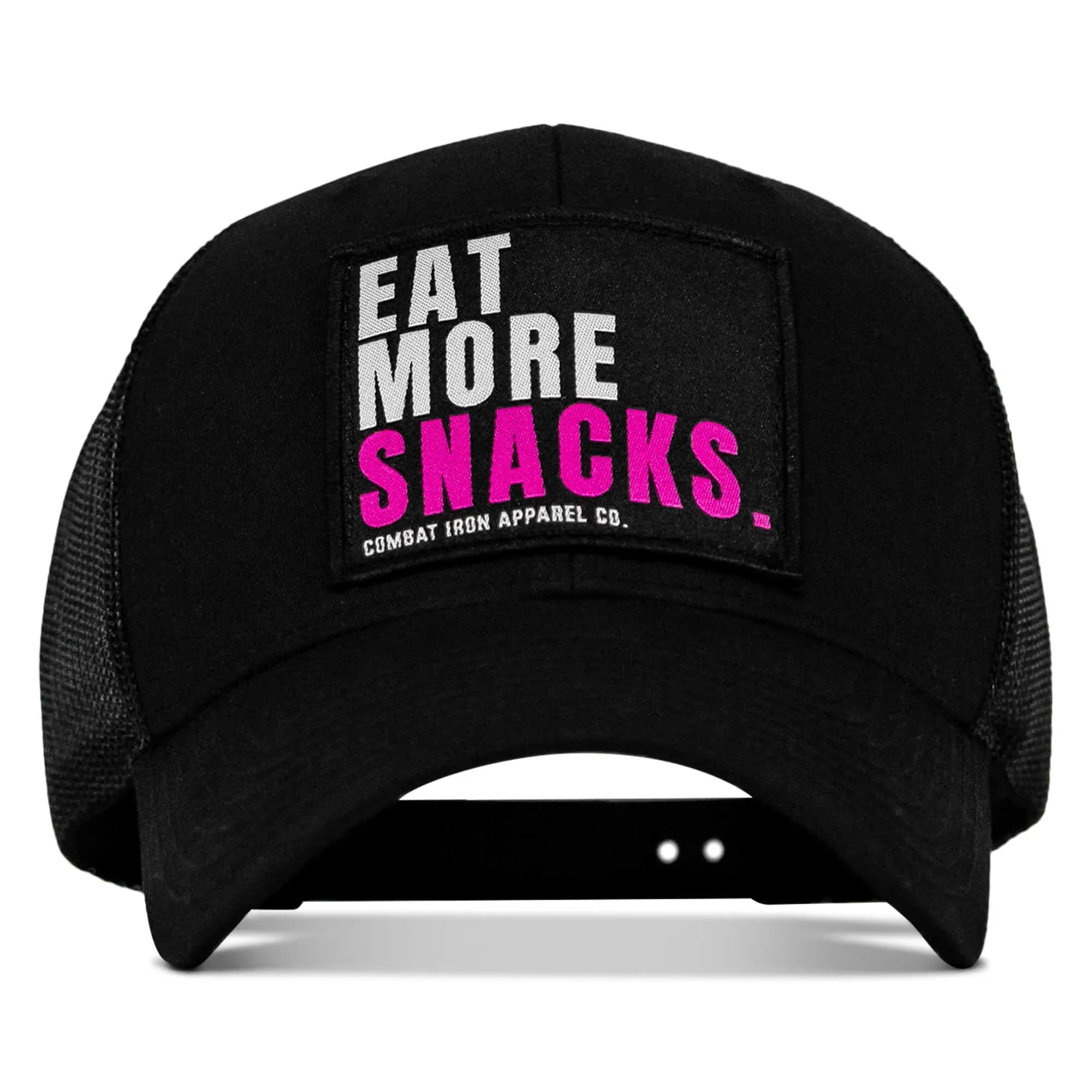 Eat More Snacks Patch Snapback Hat - Combat Iron Apparel Co.