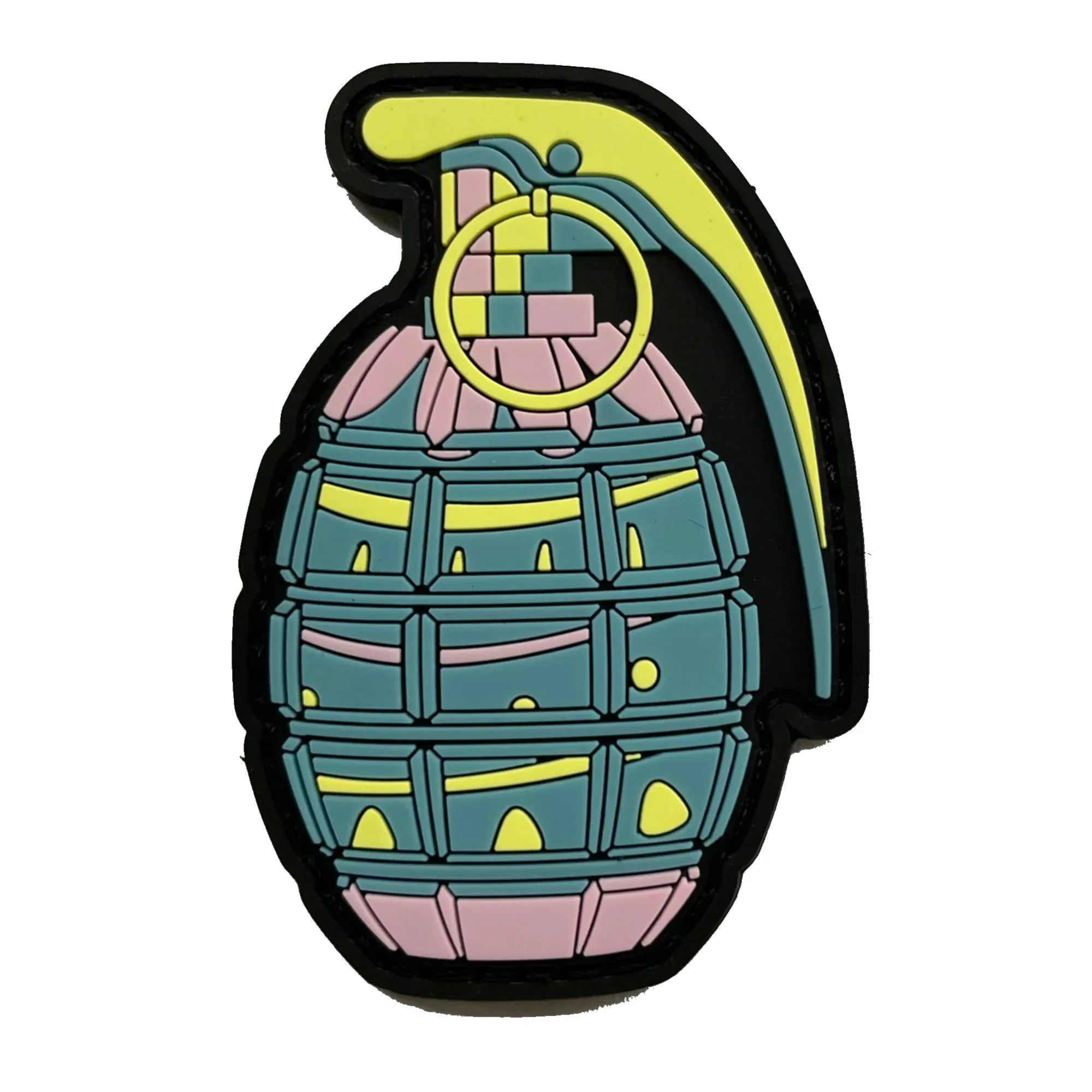 Sweet but Savage - Easter Egg Colored Grenade - 3" PVC Patch - Bad Bunny Collection