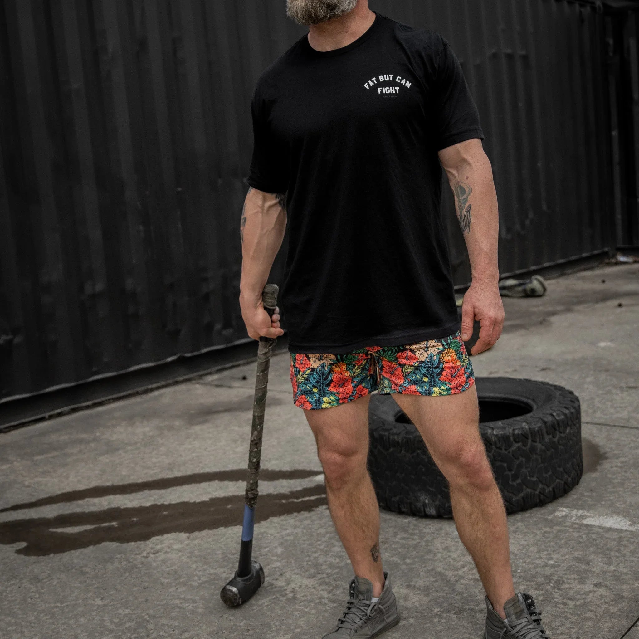 Fat But Can Fight Men's T-Shirt - Combat Iron Apparel Co.