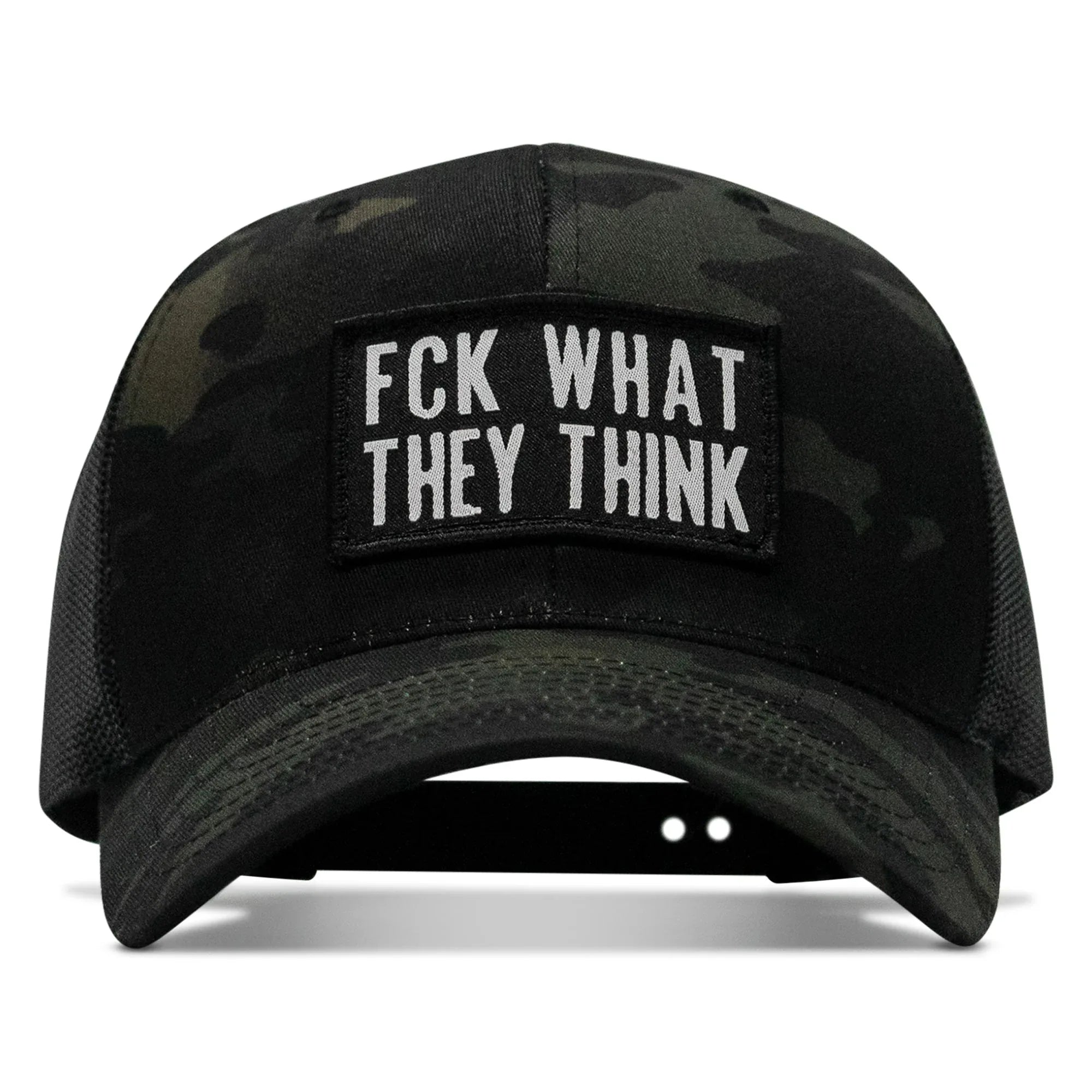 FCK What They Think Patch Snapback Hat - Combat Iron Apparel Co.