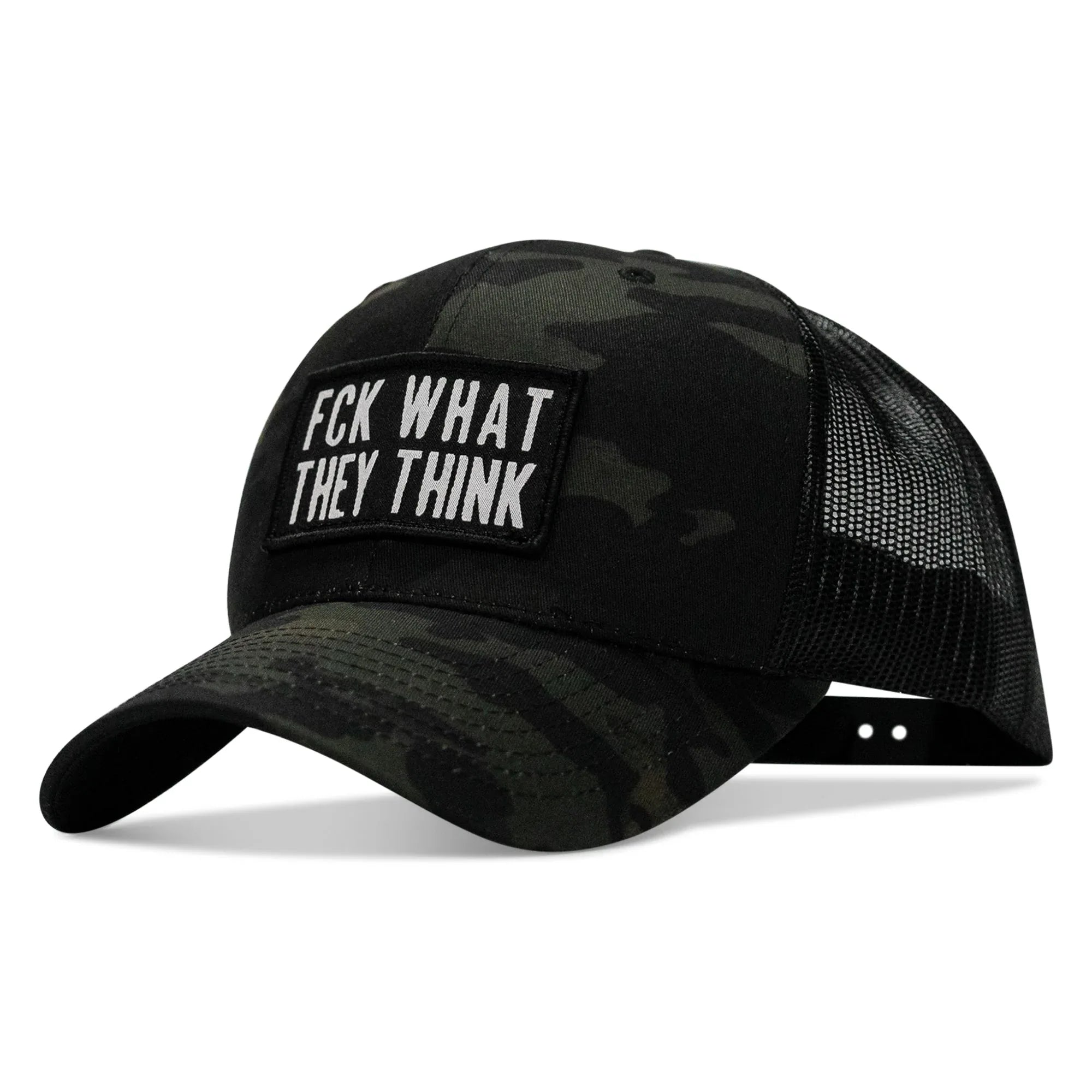 FCK What They Think Patch Snapback Hat - Combat Iron Apparel Co.