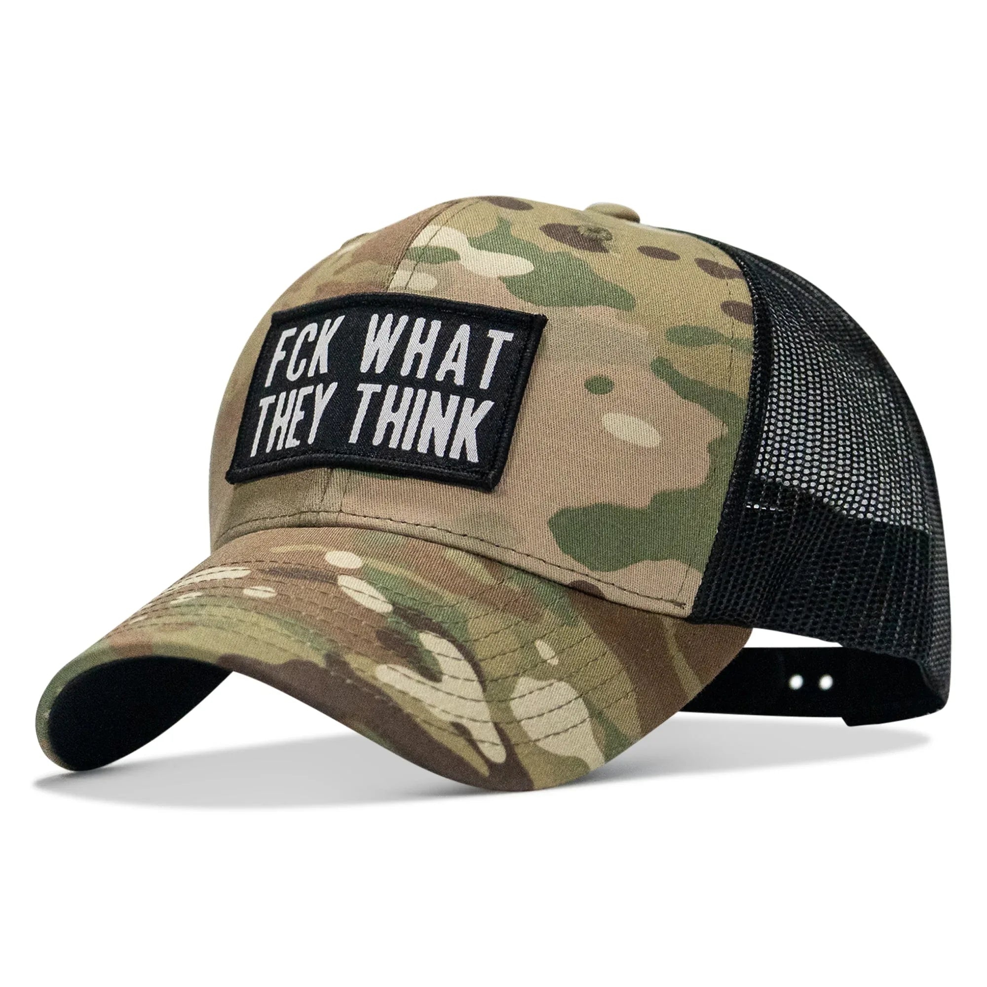 FCK What They Think Patch Snapback Hat - Combat Iron Apparel Co.
