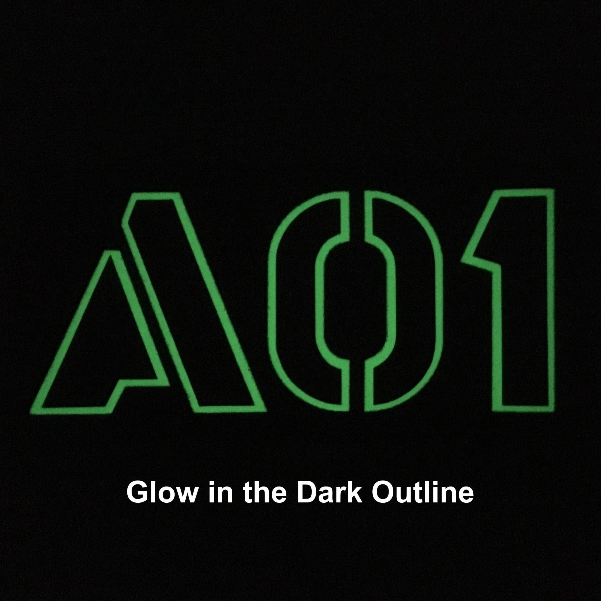 Tactical Gear Junkie Patches Custom Laser Cut with GLOW IN THE DARK OUTLINE Call Sign - 2x4 CORDURA® Patch