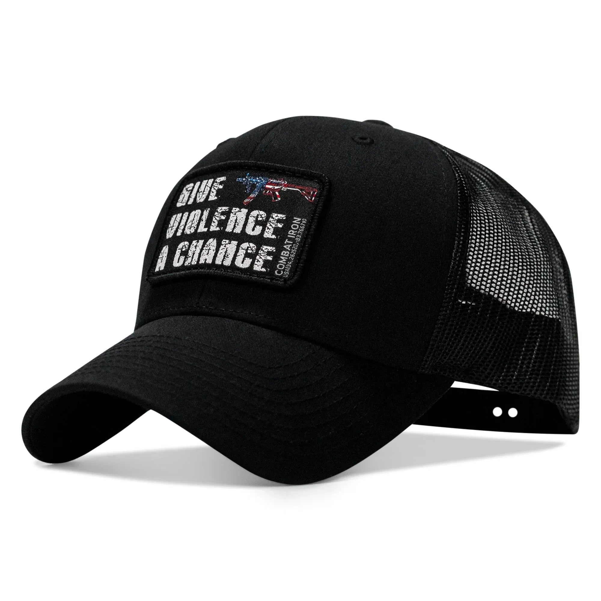 Give Violence A Chance Patch Snapback - Combat Iron Apparel Co.