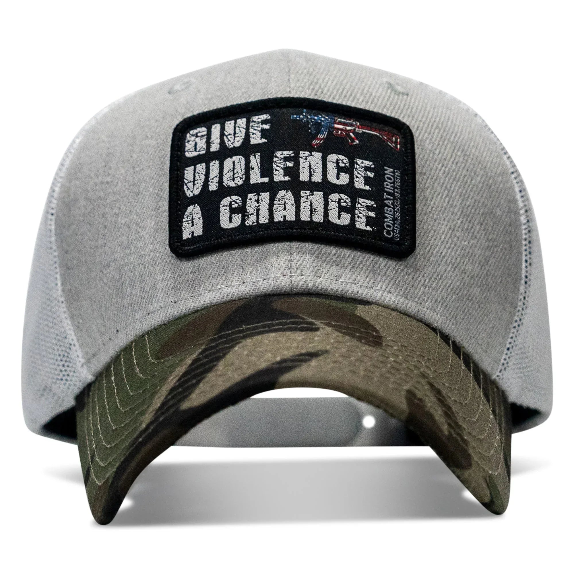 Give Violence A Chance Patch Snapback - Combat Iron Apparel Co.