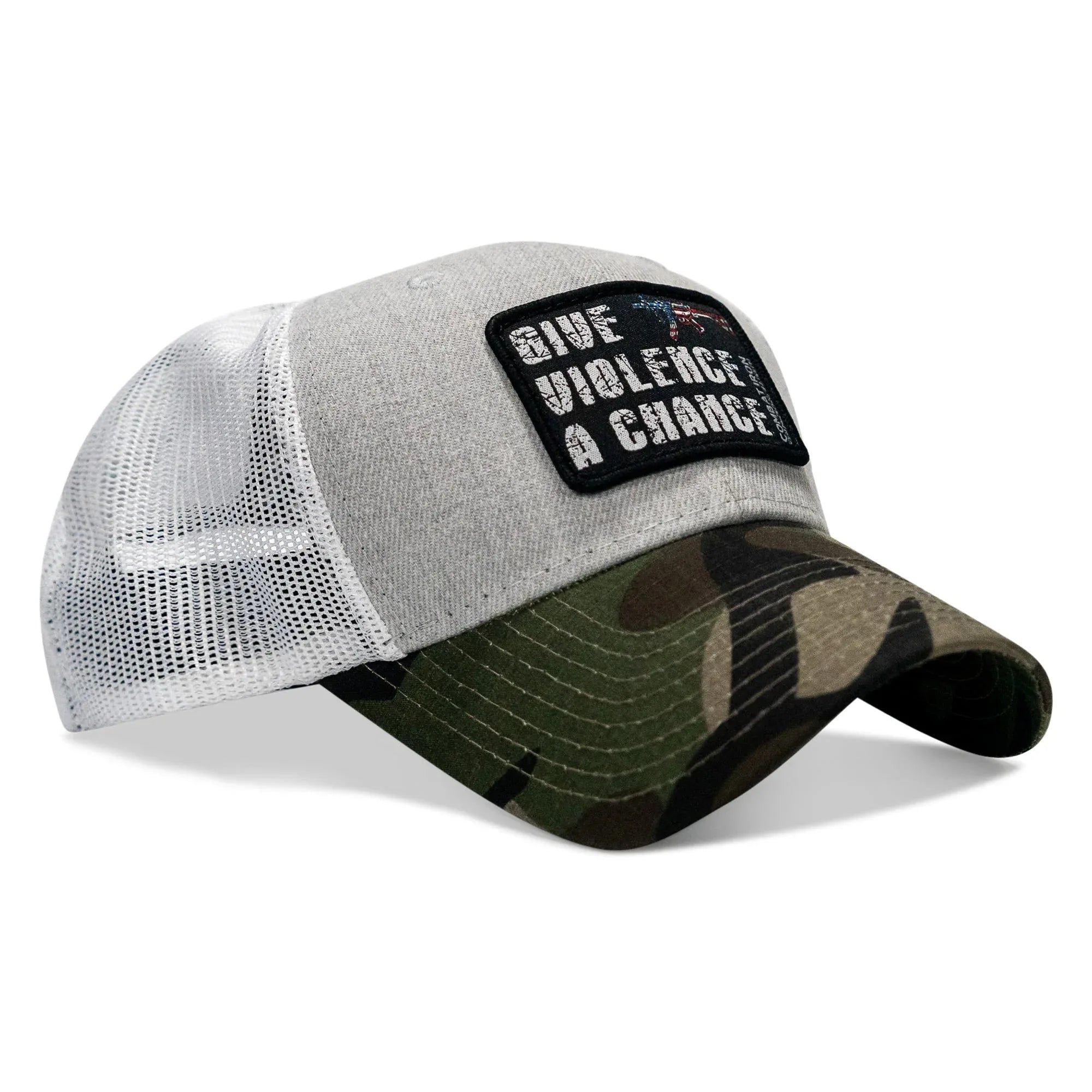 Give Violence A Chance Patch Snapback - Combat Iron Apparel Co.