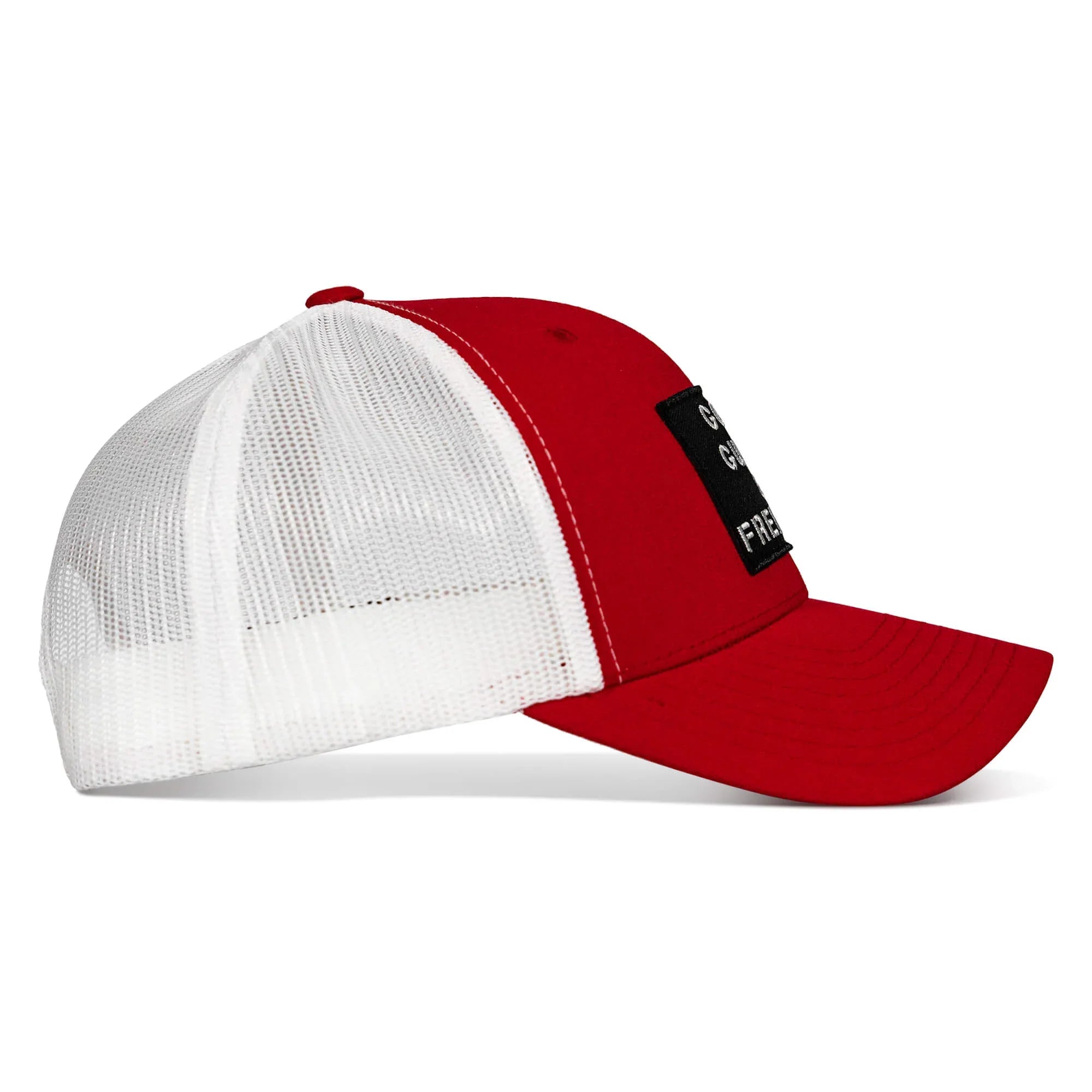 God, Guns, And Freedom Patch Mid-Profile Mesh Snapback Hat - Combat Iron Apparel Co.