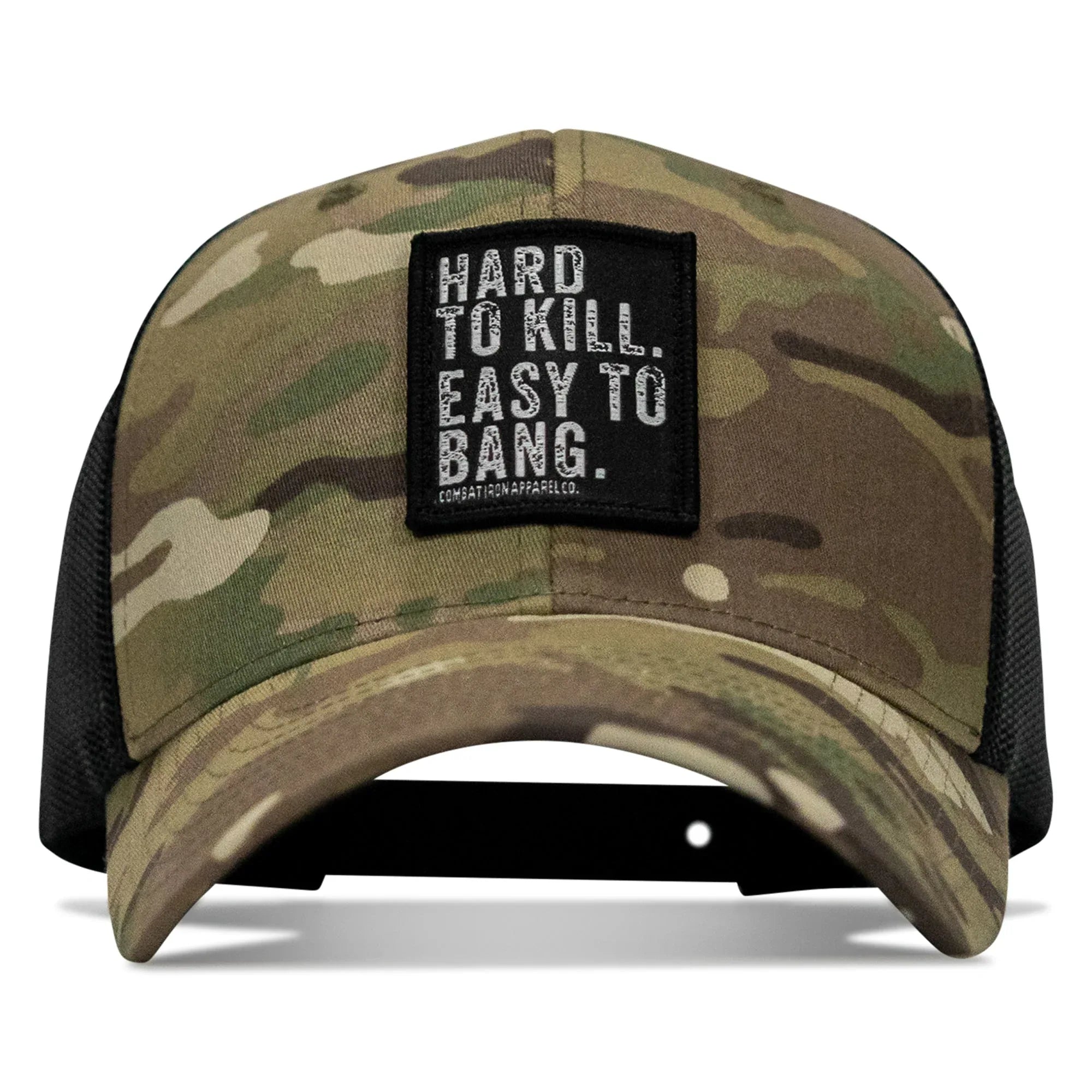 Hard to Kill. Easy to Bang. Patch Snapback Hat - Combat Iron Apparel Co.