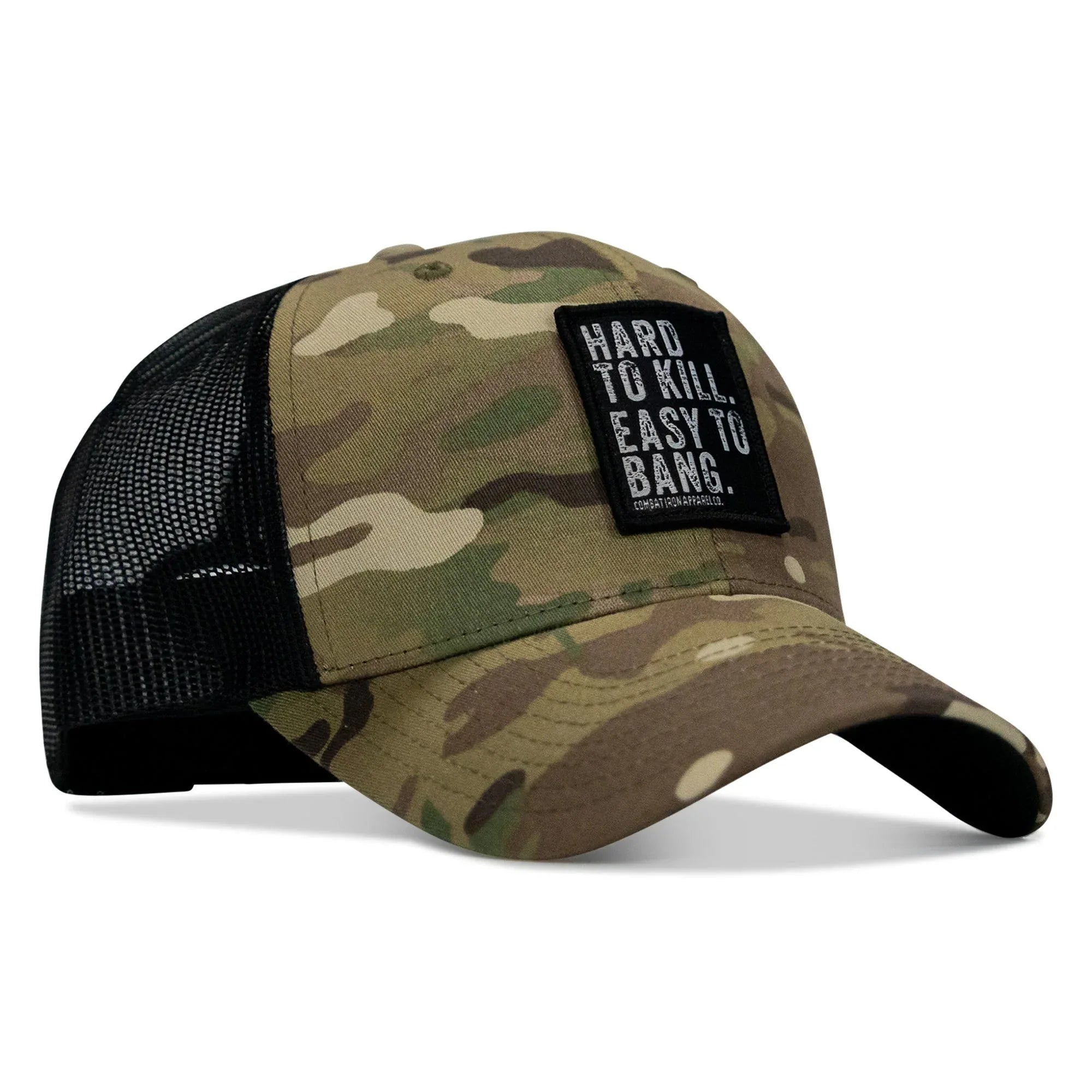 Hard to Kill. Easy to Bang. Patch Snapback Hat - Combat Iron Apparel Co.