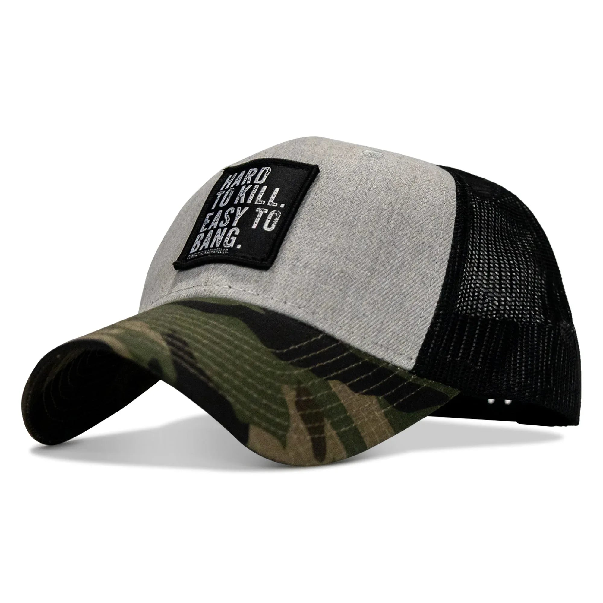Hard to Kill. Easy to Bang. Patch Snapback Hat - Combat Iron Apparel Co.