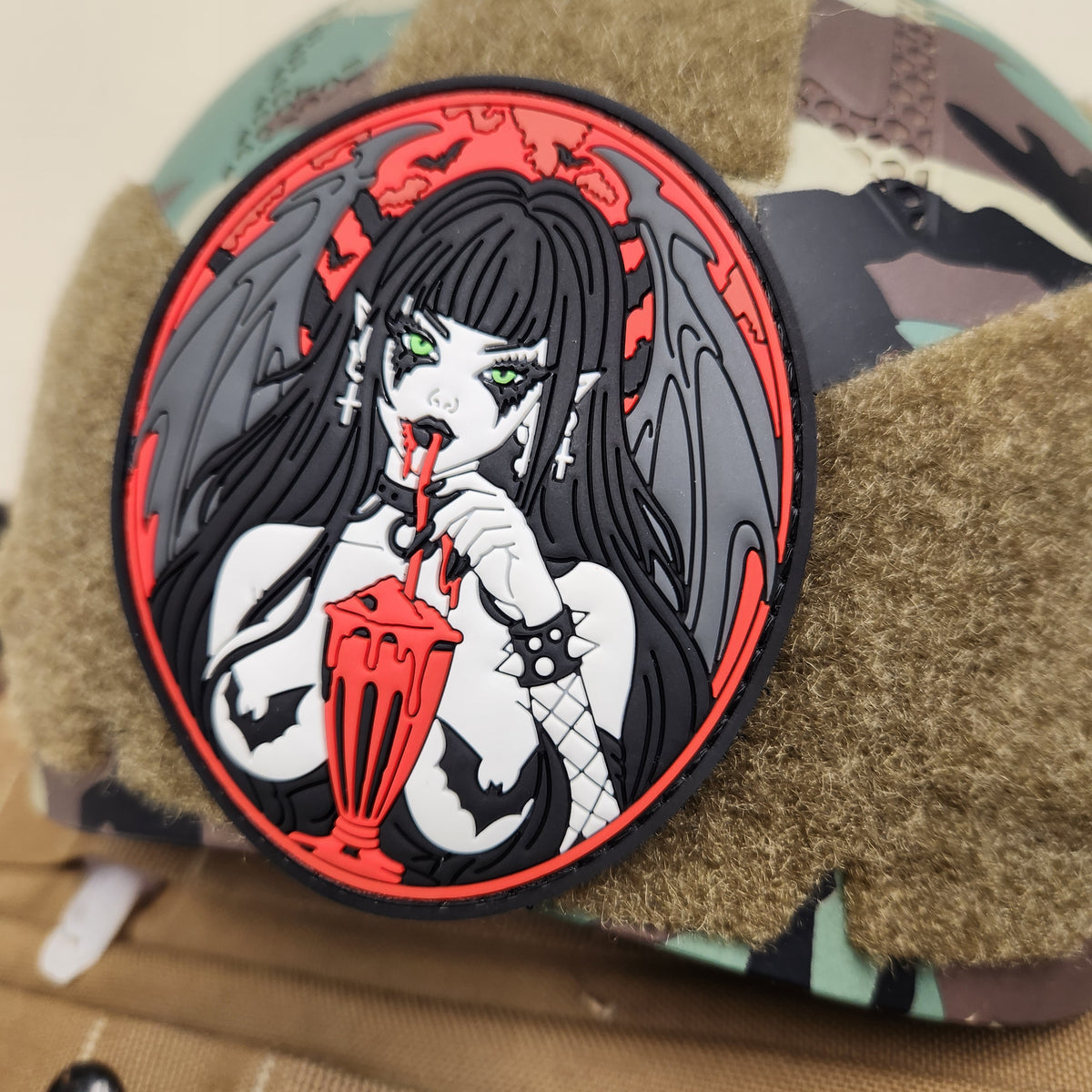 Succubus - Goth Vampire - 3.5" PVC Patch