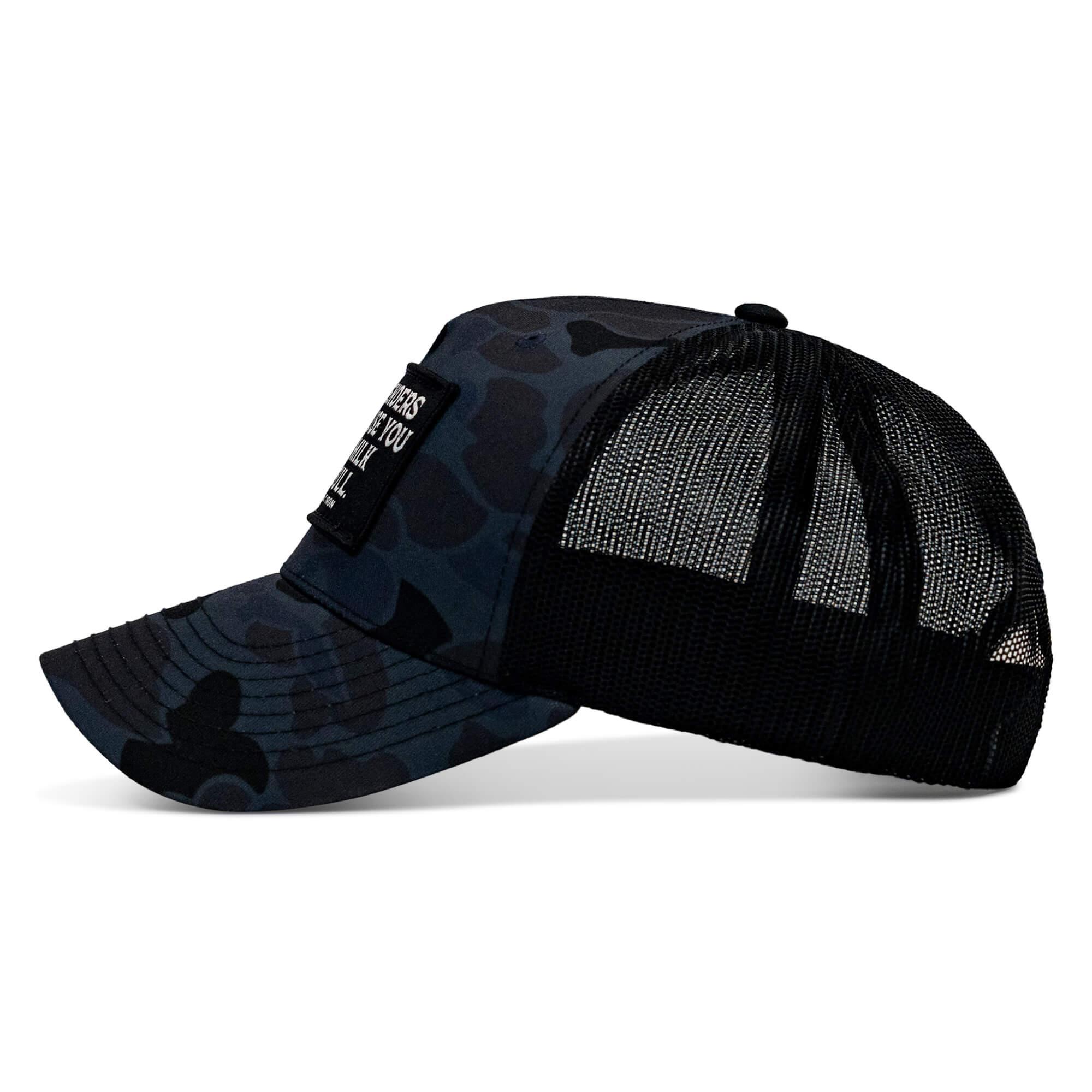If Genders Confuse You, Go Milk A Bull Patch Snapback Hat - Combat Iron Apparel Co.