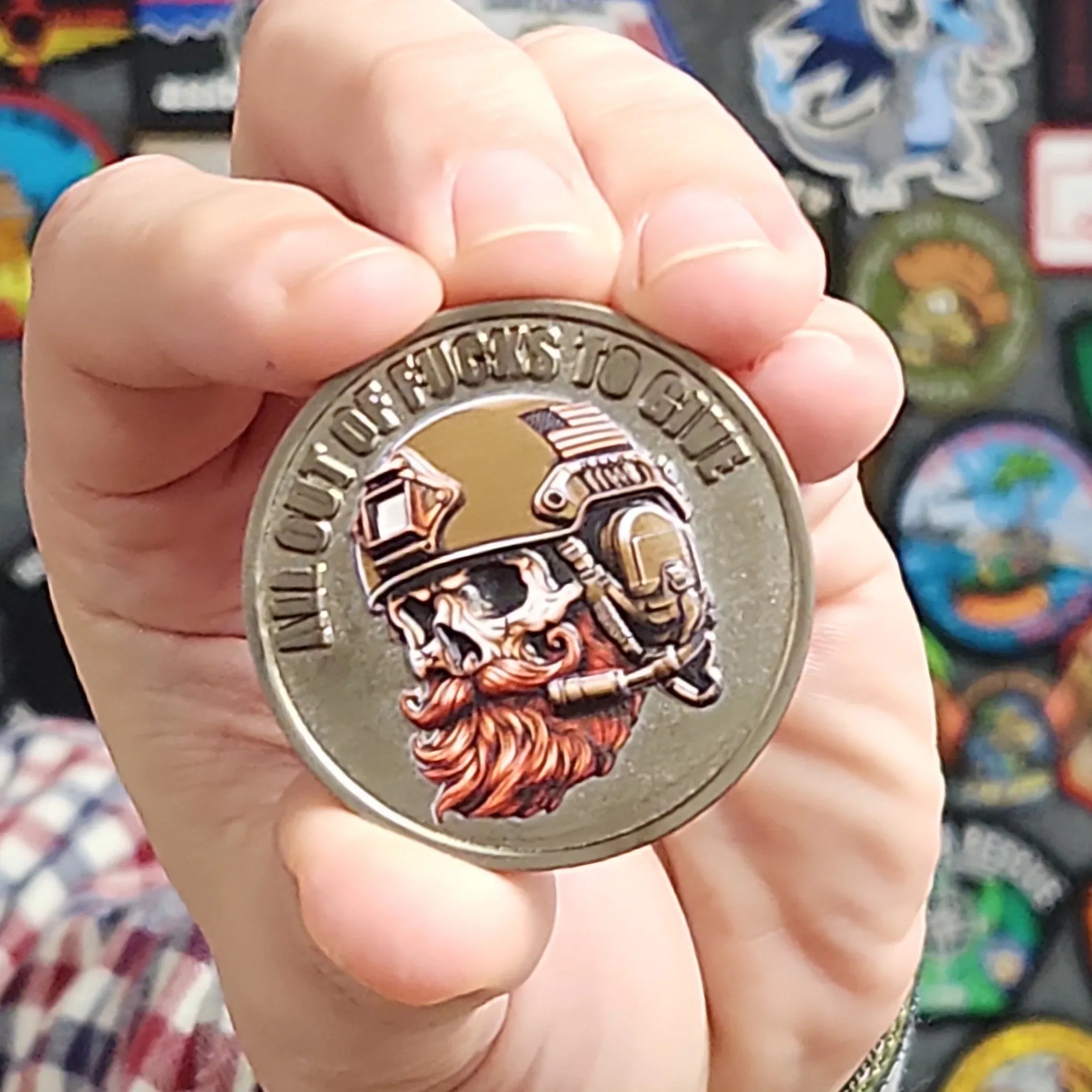 gear coin Tactical Gear Junkie - All Out of Fucks