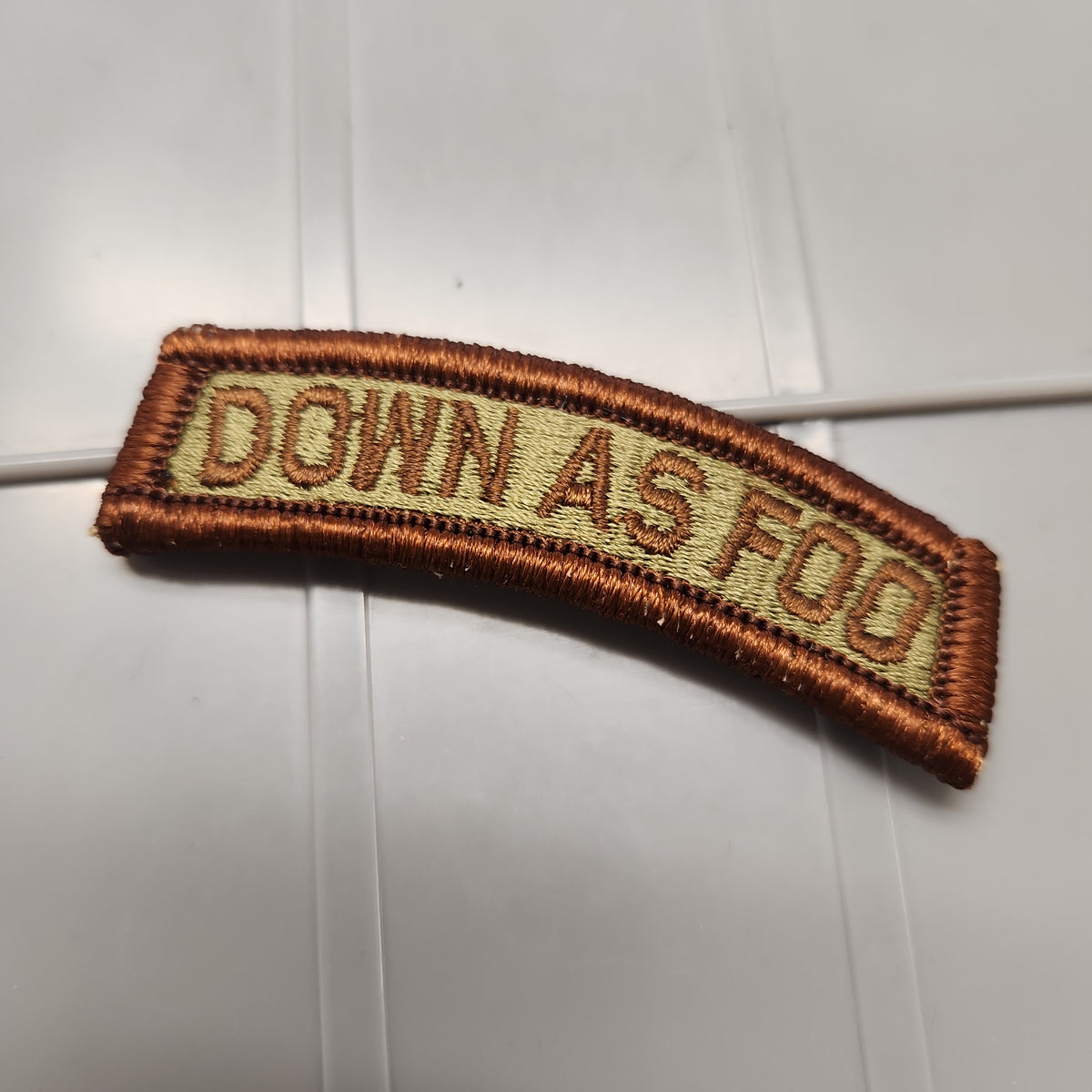 Custom Text Patch Fully Embroidered USAF OCP/Spice - Tab
