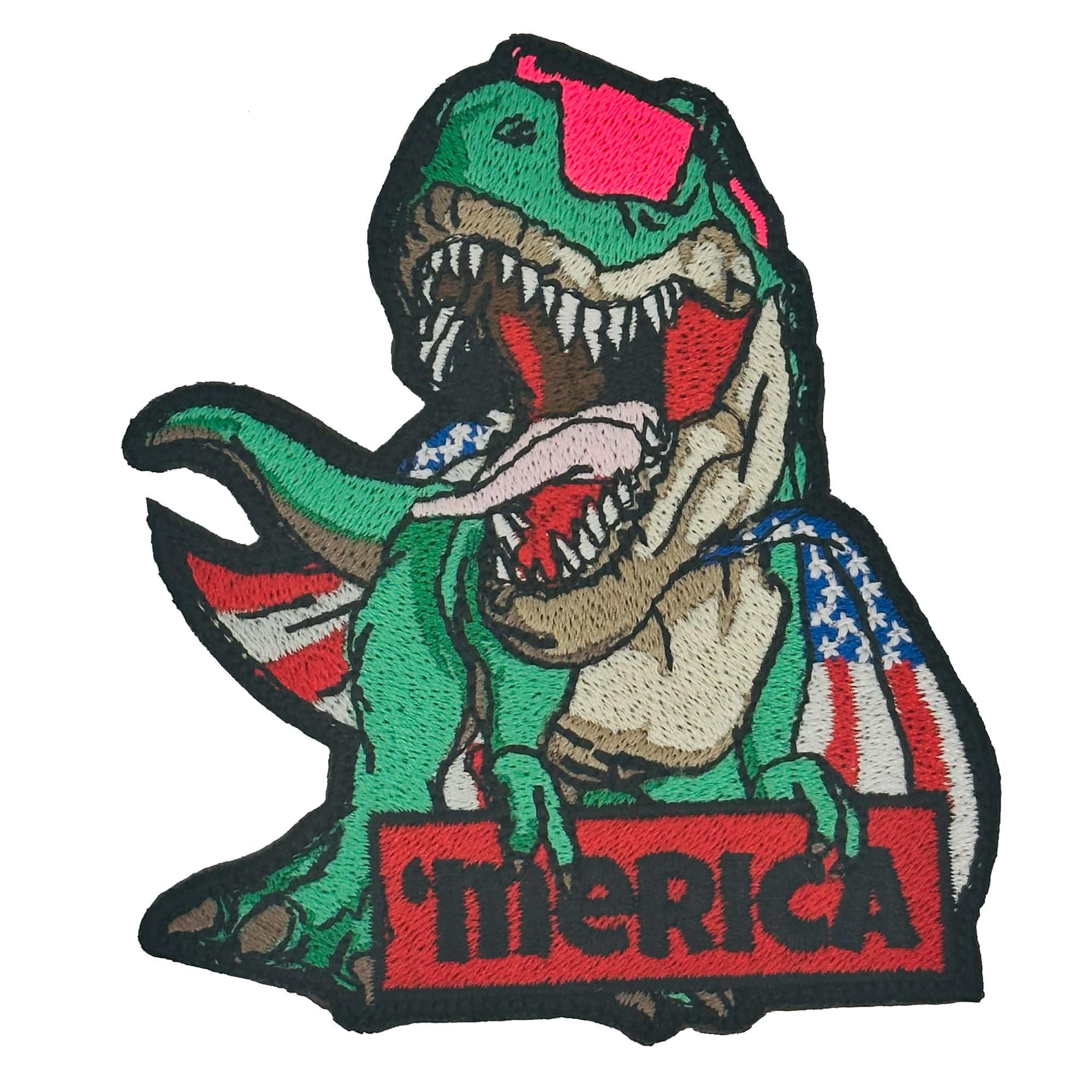 Tactical Gear Junkie Patches June 2023 POTM - 'Merica T-Rex - 4 inch Patch