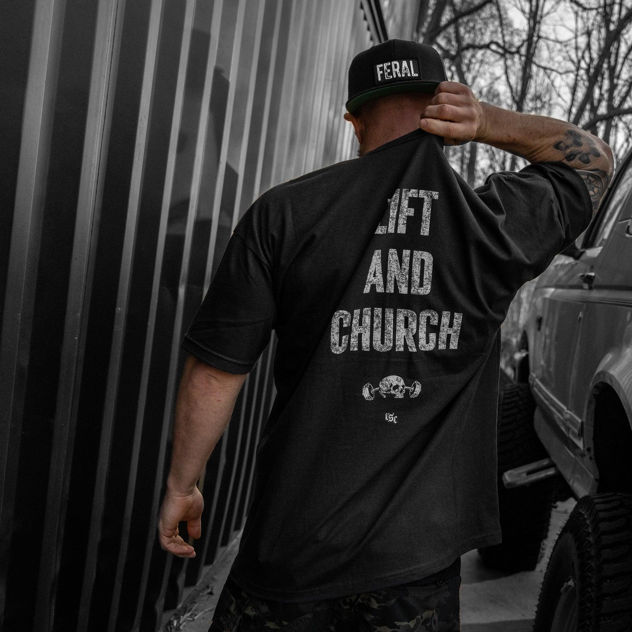 Lift And Church Men's T-Shirt - Combat Iron Apparel Co.