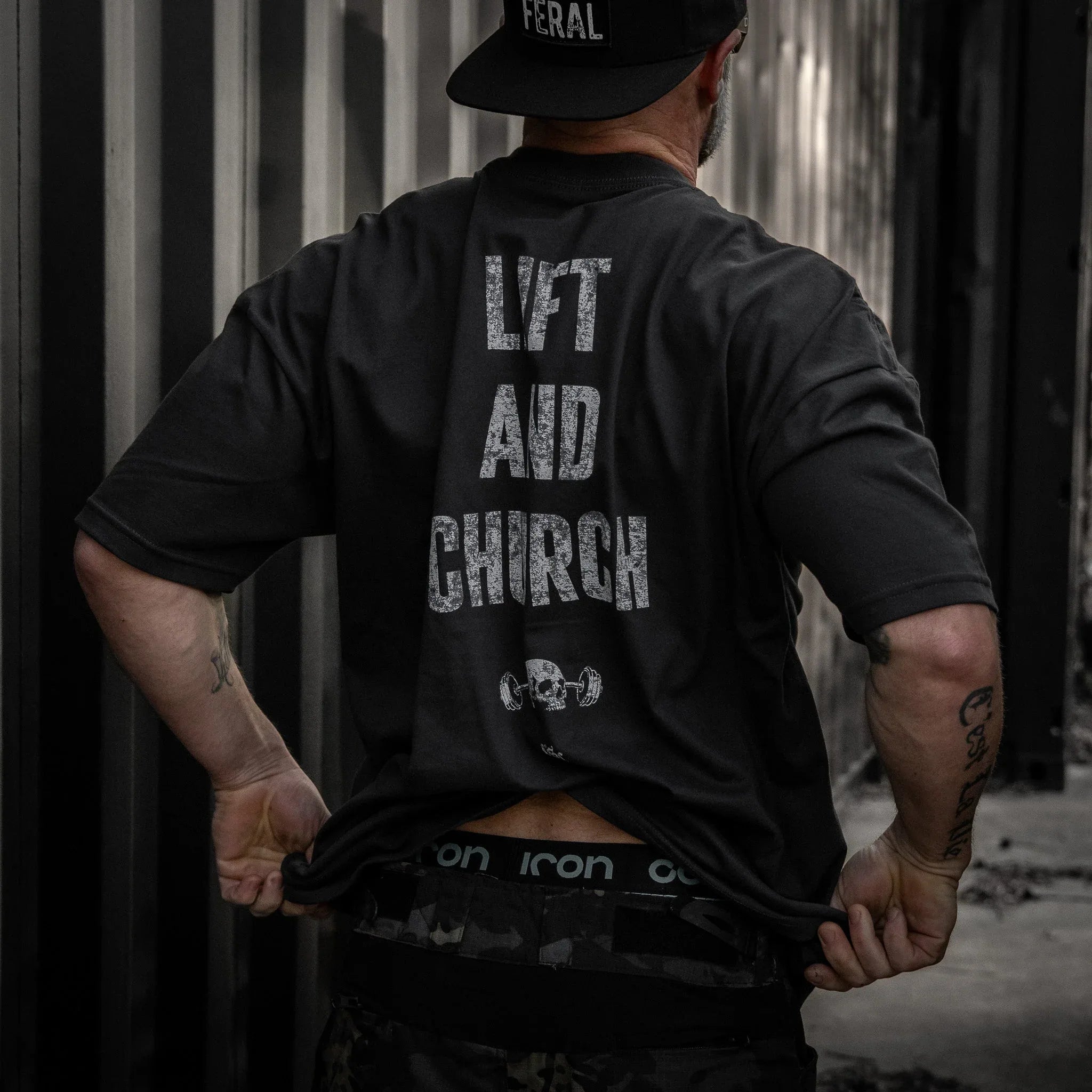 Lift And Church Men's T-Shirt - Combat Iron Apparel Co.