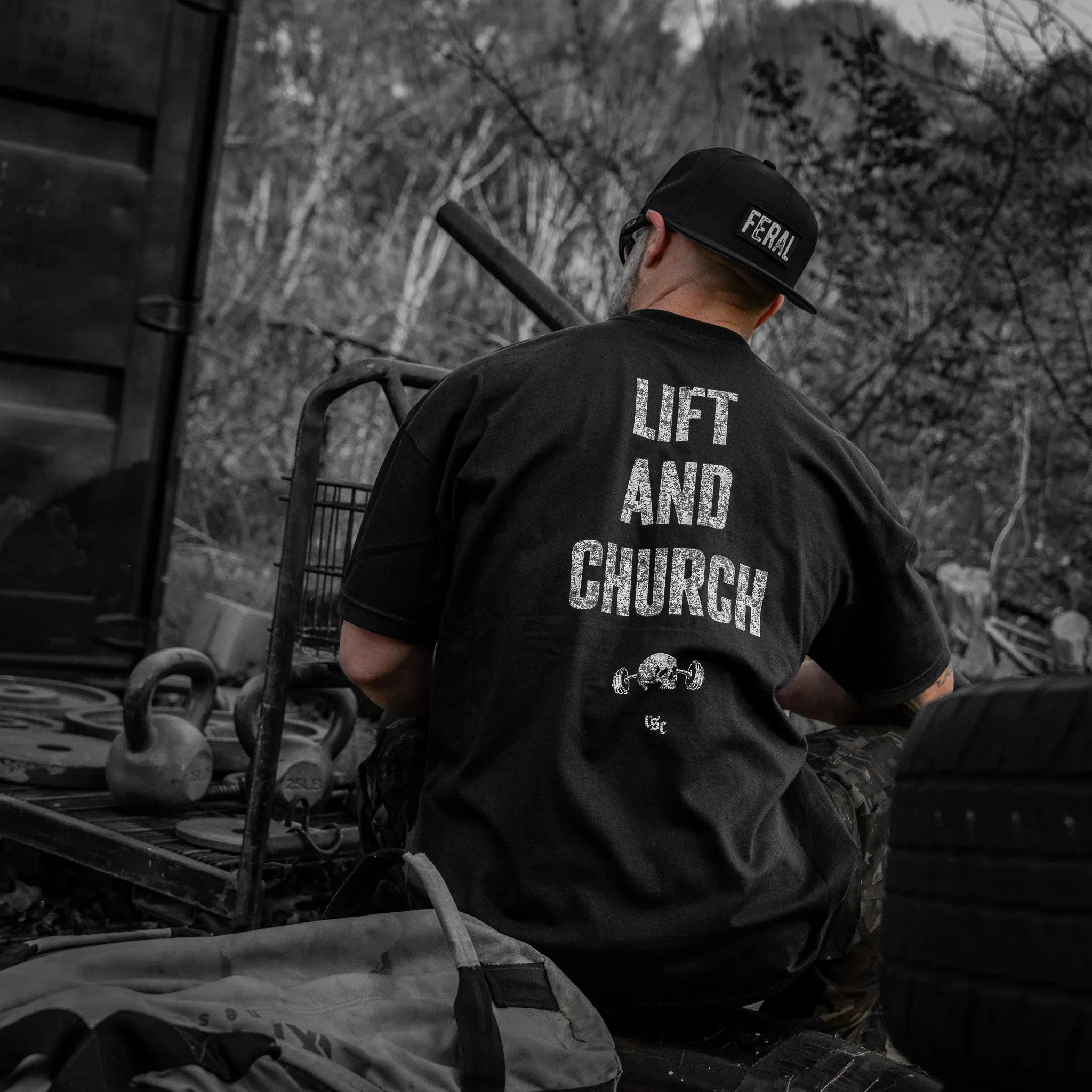 Lift And Church Men's T-Shirt - Combat Iron Apparel Co.