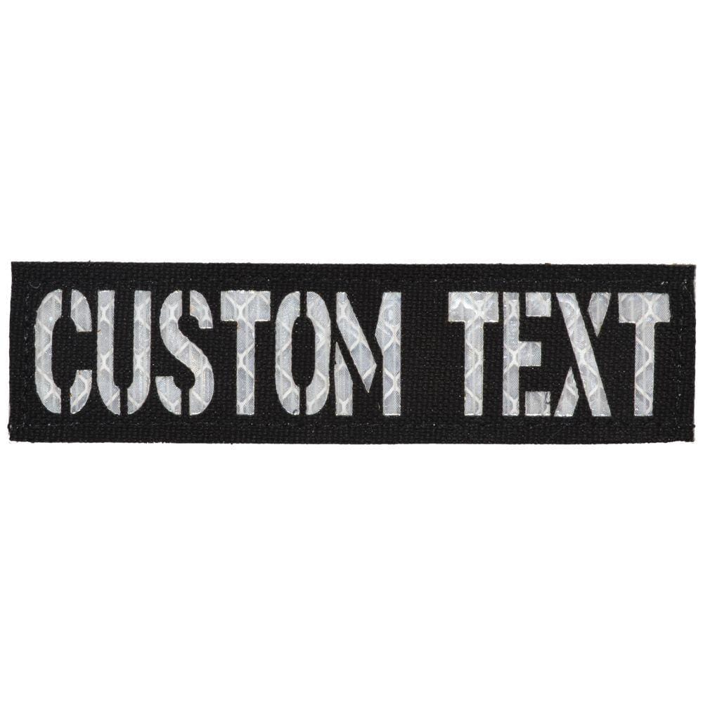 Tactical Gear Junkie Patches Black CORDURA® / Black Non Reflective Custom Text Laser Cut - 1x3.75 CORDURA® Patch