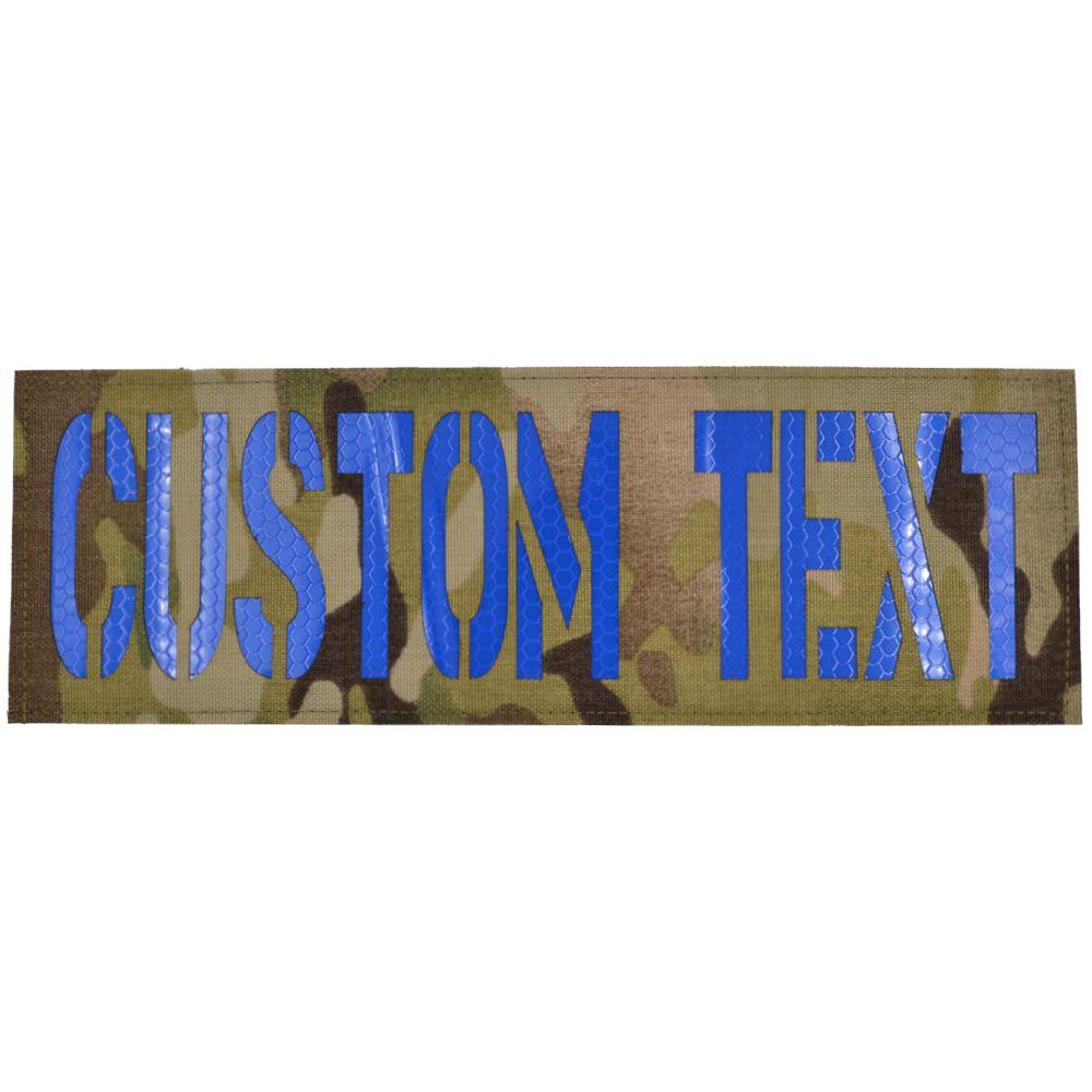 Tactical Gear Junkie Patches Black CORDURA® / Black Non Reflective Custom Text Laser Cut - 3x9 CORDURA® Patch