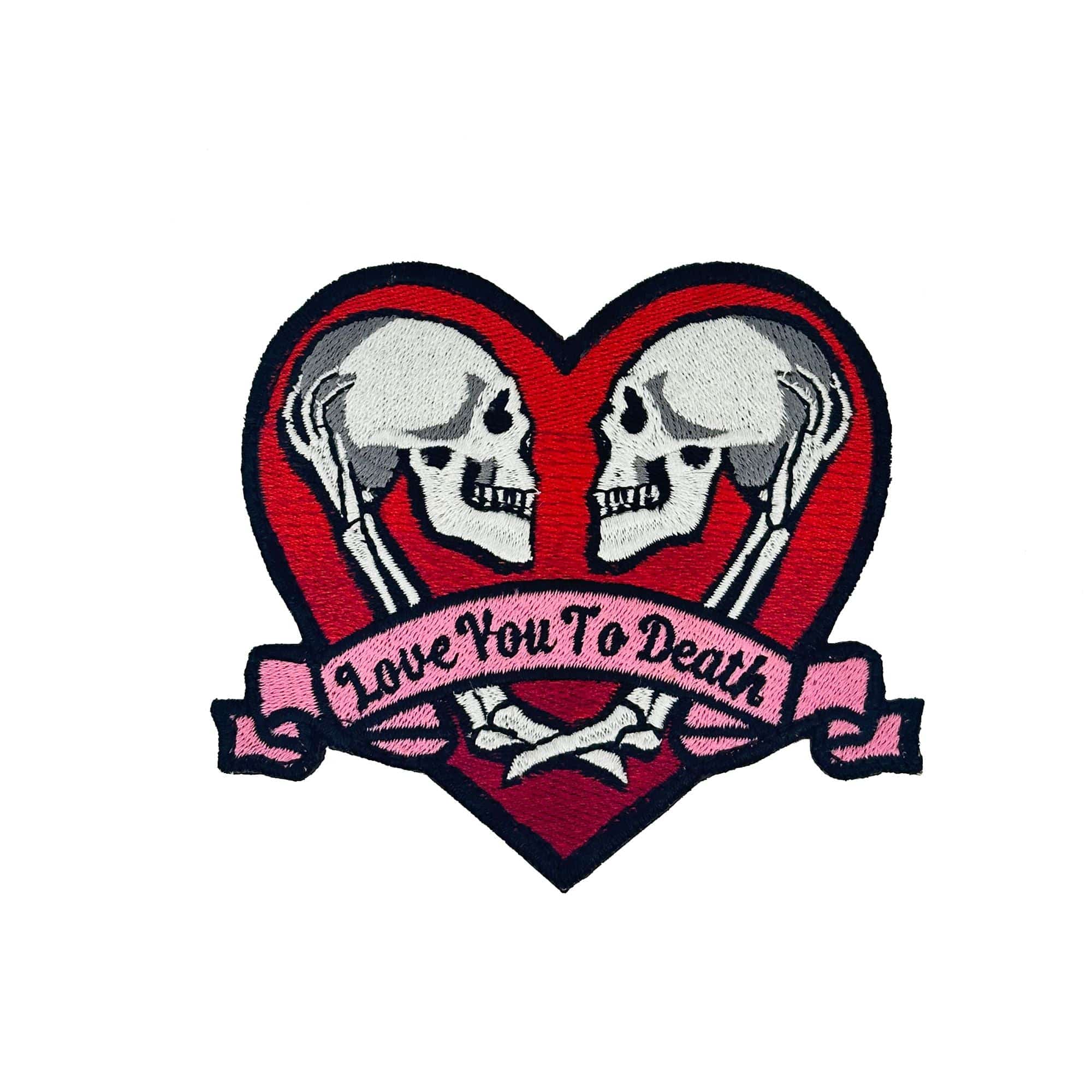 Tactical Gear Junkie Patches Skeleton Heart - Love you to Death - 4 inch