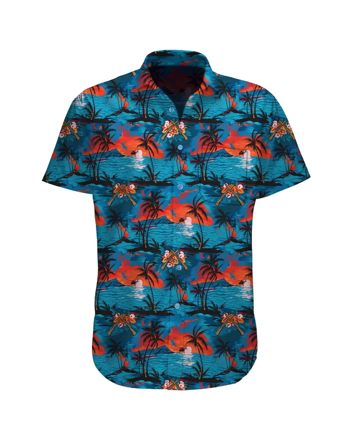 M14's and Beachy Dreams Button-up - Savage Tacticians