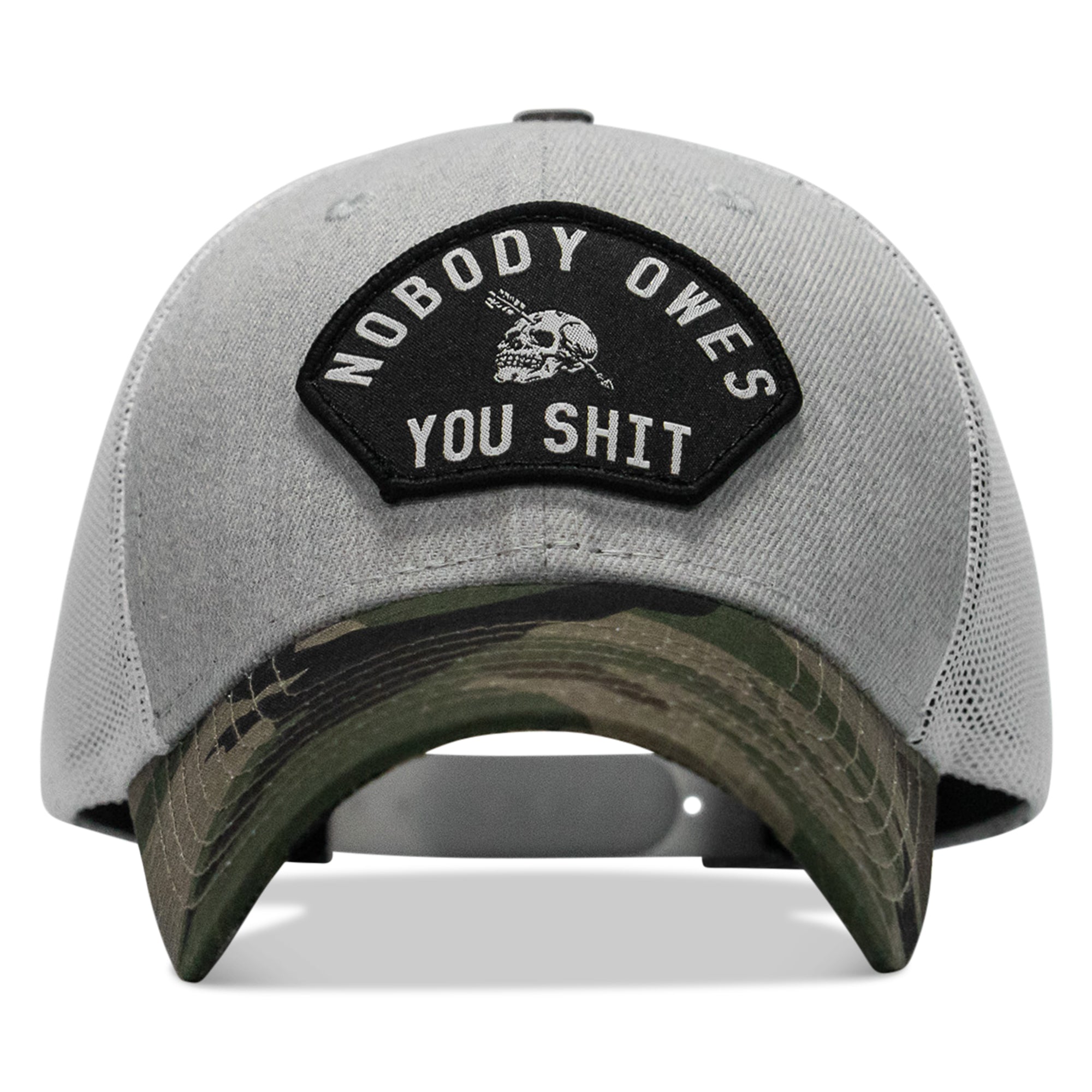Nobody Owes You Shit Patch Original Ripstop Snapback Hat - Combat Iron Apparel Co.