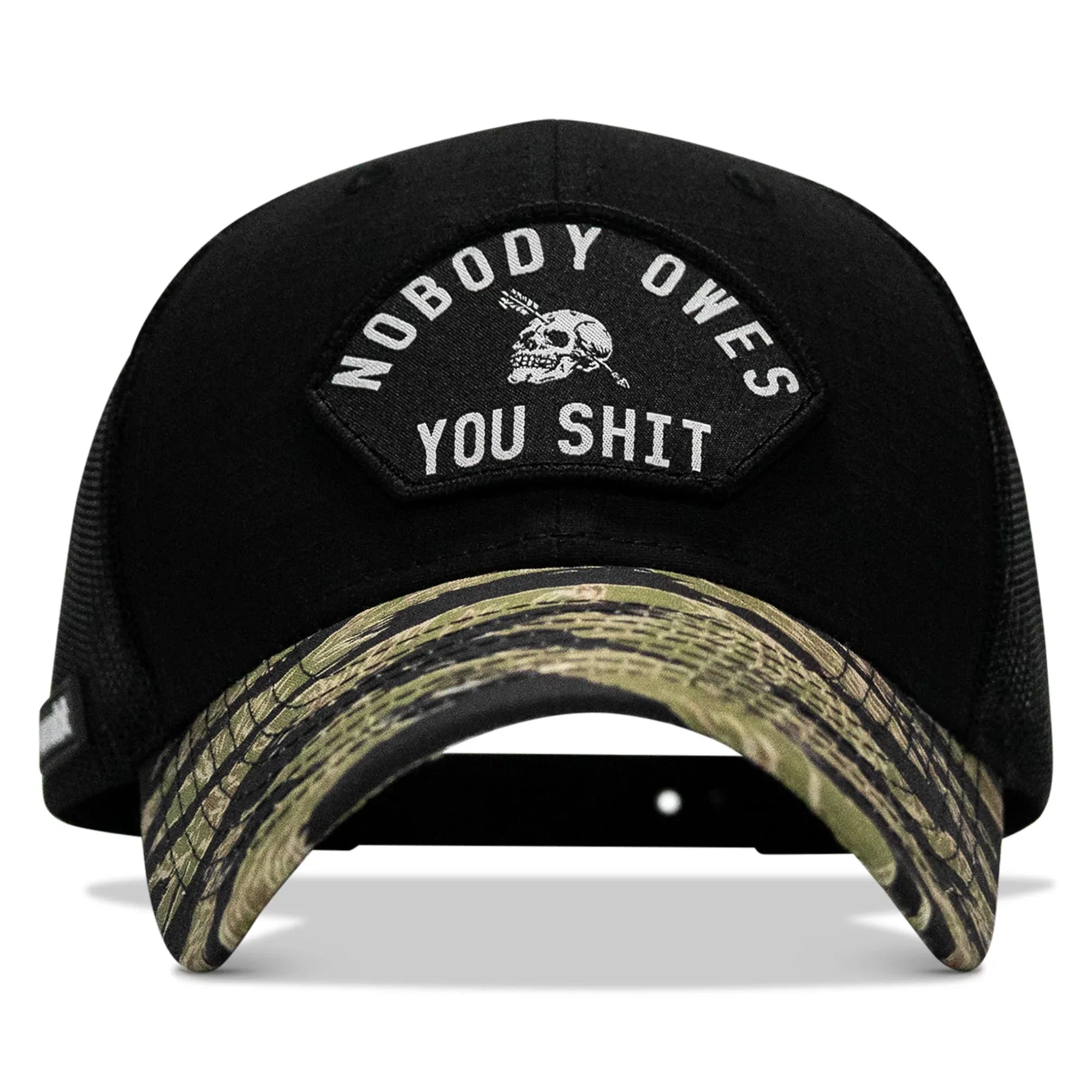 Nobody Owes You Shit Patch Original Ripstop Snapback Hat - Combat Iron Apparel Co.