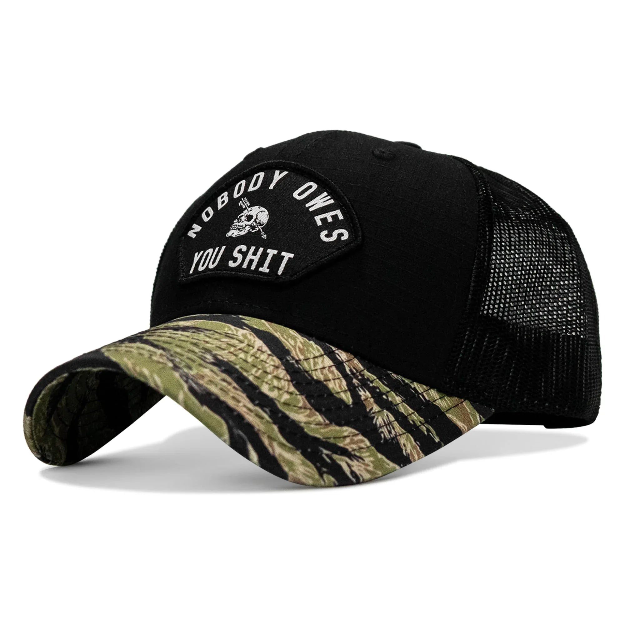 Nobody Owes You Shit Patch Original Ripstop Snapback Hat - Combat Iron Apparel Co.
