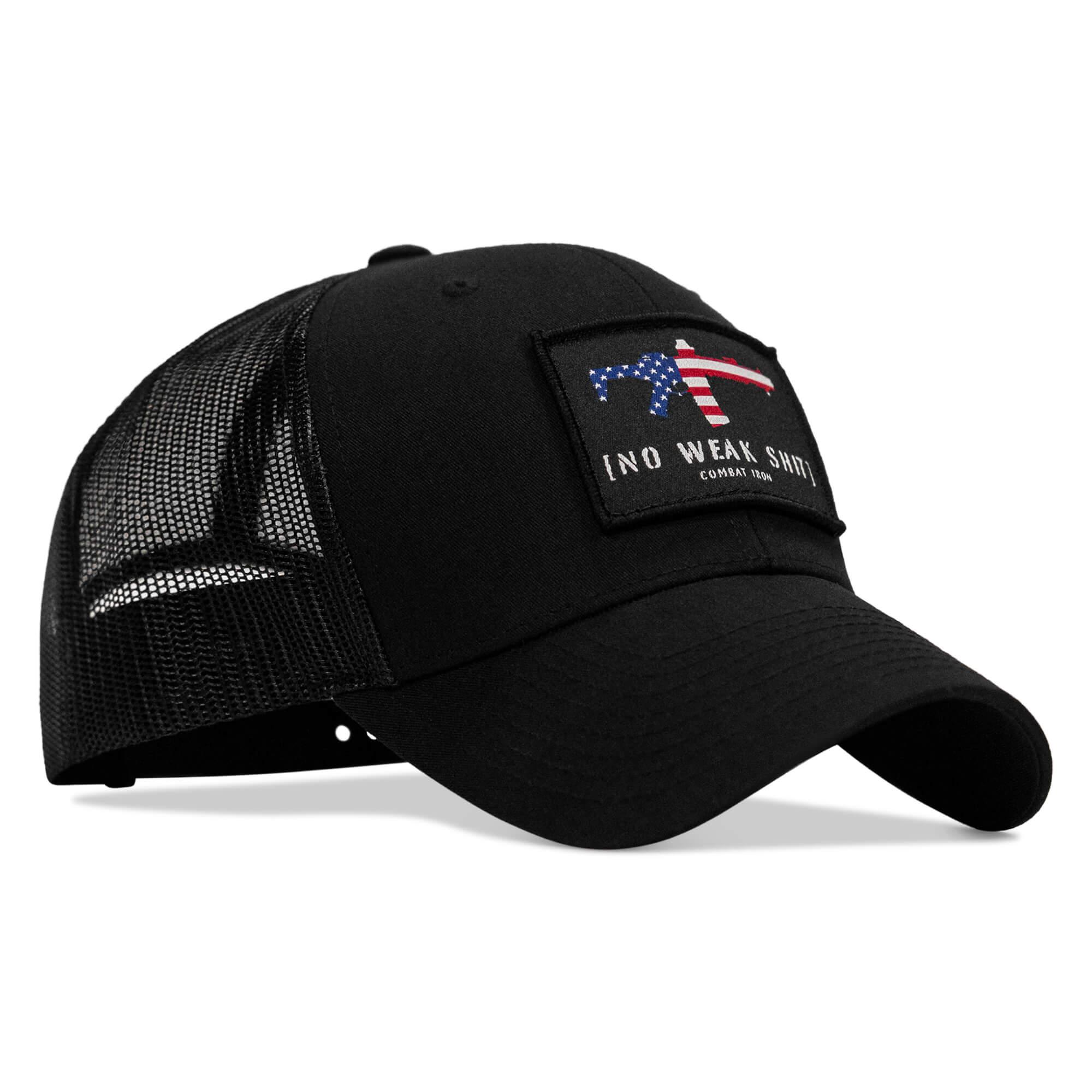 No Weak Shit Patch Snapback Hat - Combat Iron Apparel Co.