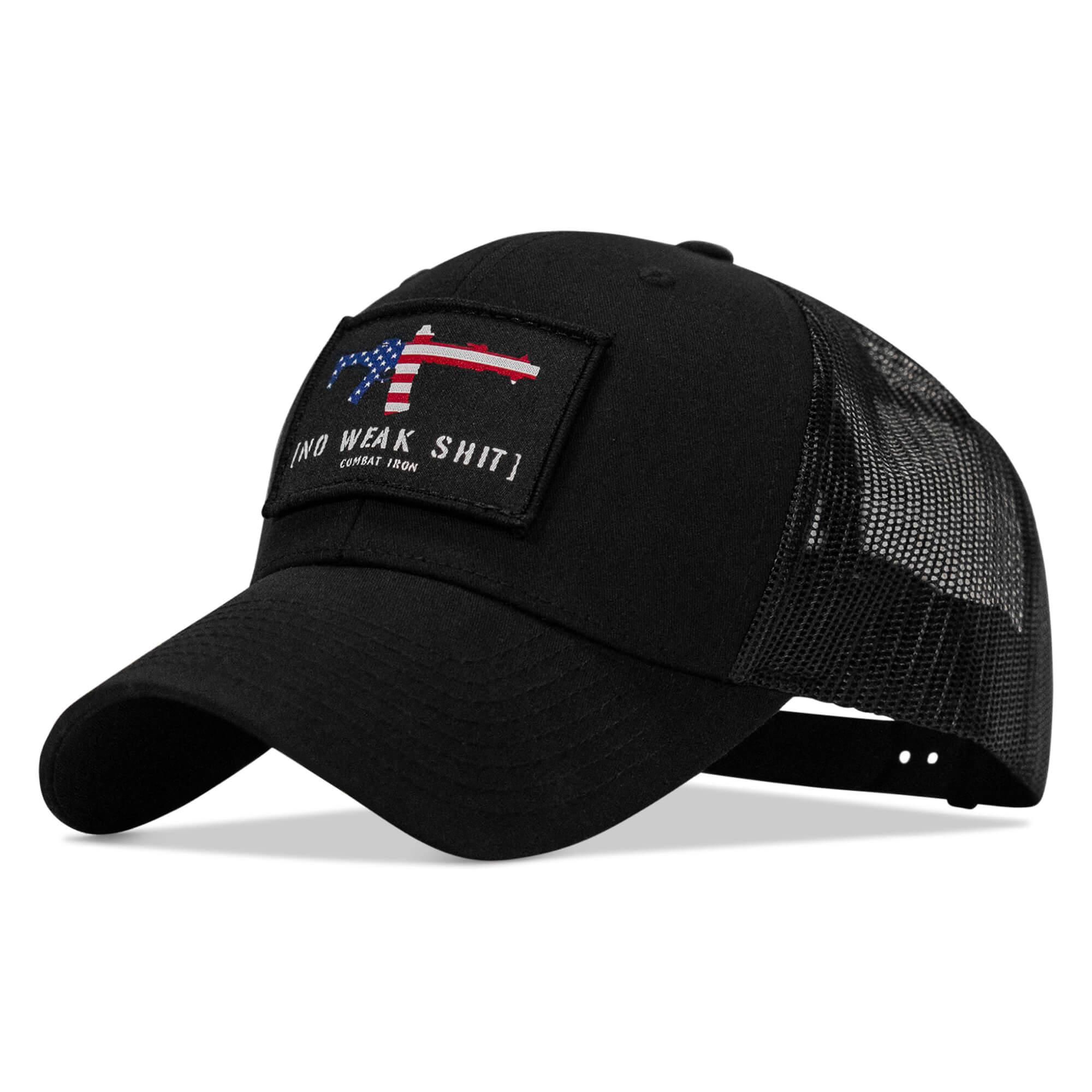 No Weak Shit Patch Snapback Hat - Combat Iron Apparel Co.