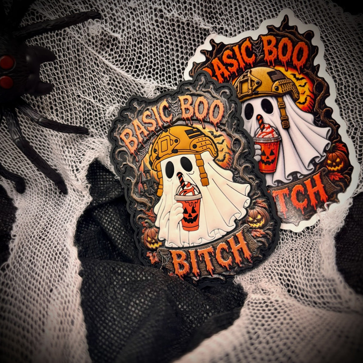 COMBO - POTM - October 2026 POTM - Basic Boo Bitch - PATCH AND STICKER