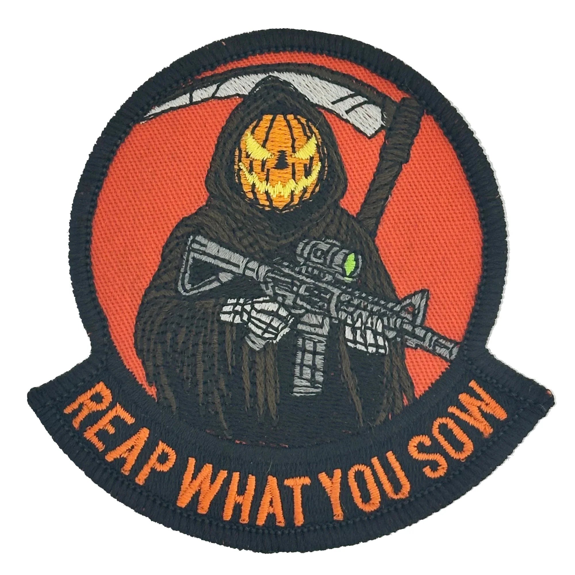 October 2025 POTM - Reap What You Sow - 3.5" Embroidered Patch