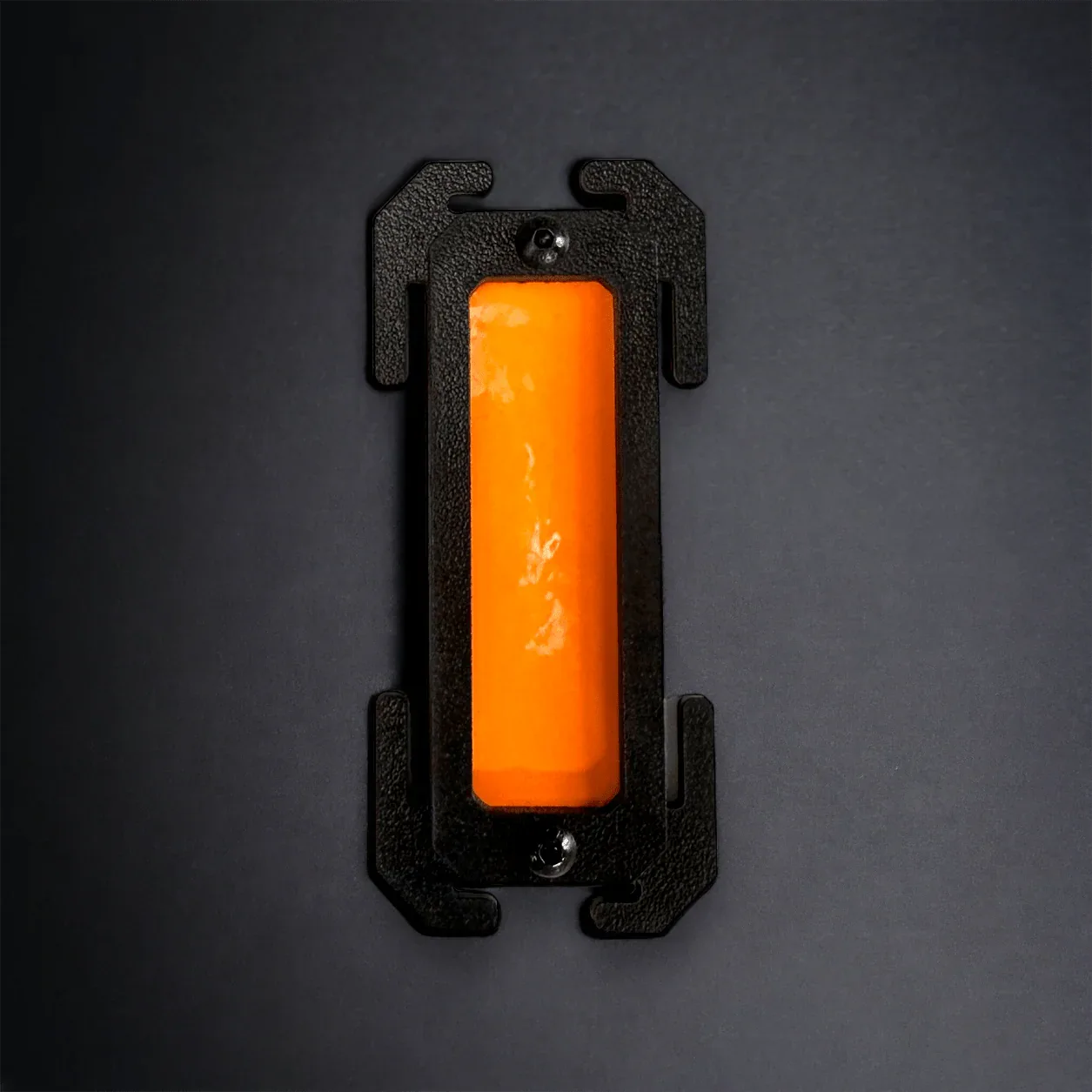 Orange Glow In The Dark Web MOLLE Identifier