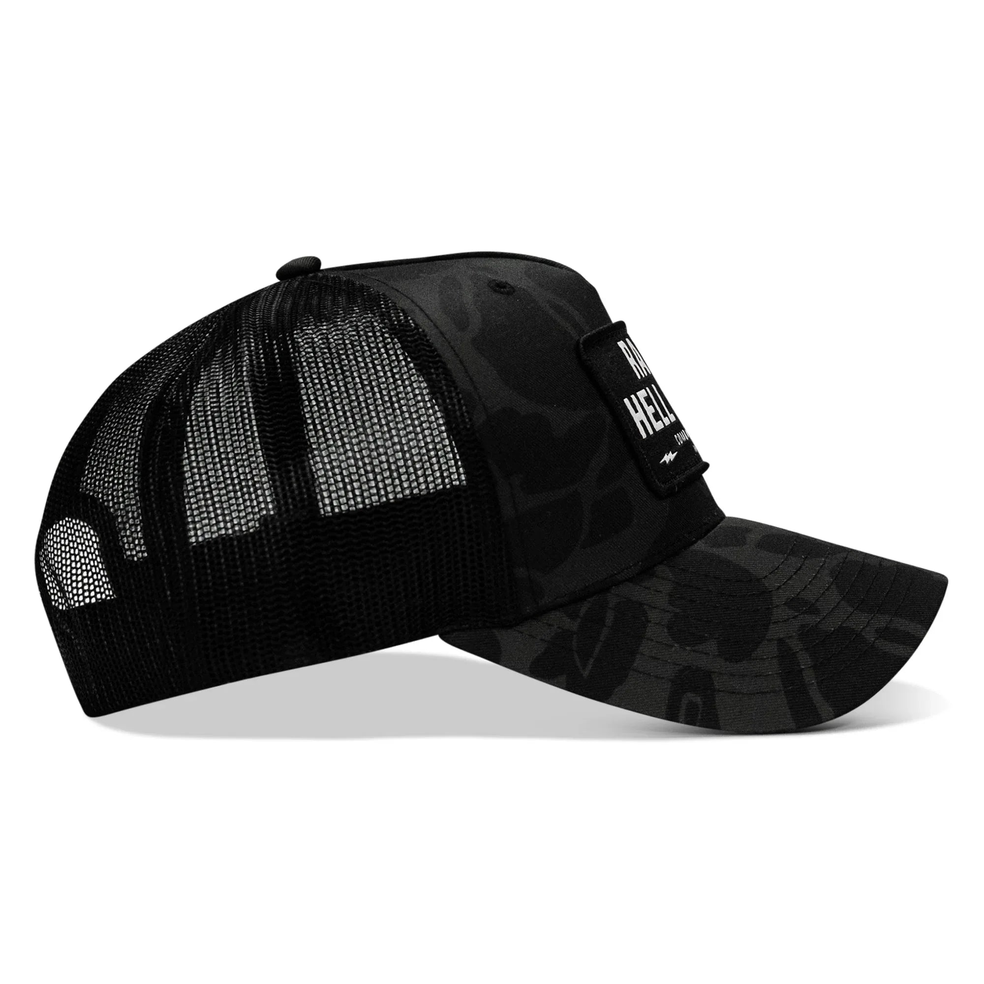 Raise Hell Baby Patch Snapback Hat - Combat Iron Apparel Co.