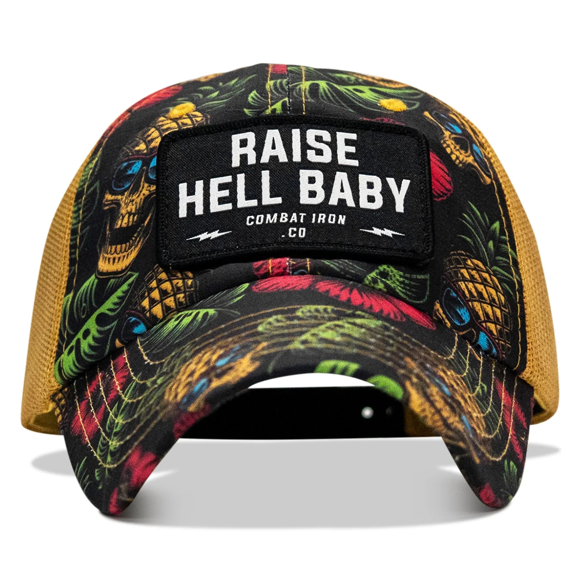 Raise Hell Baby Patch Tactical Ripstop Mesh Snapback Hat - Combat Iron Apparel Co.